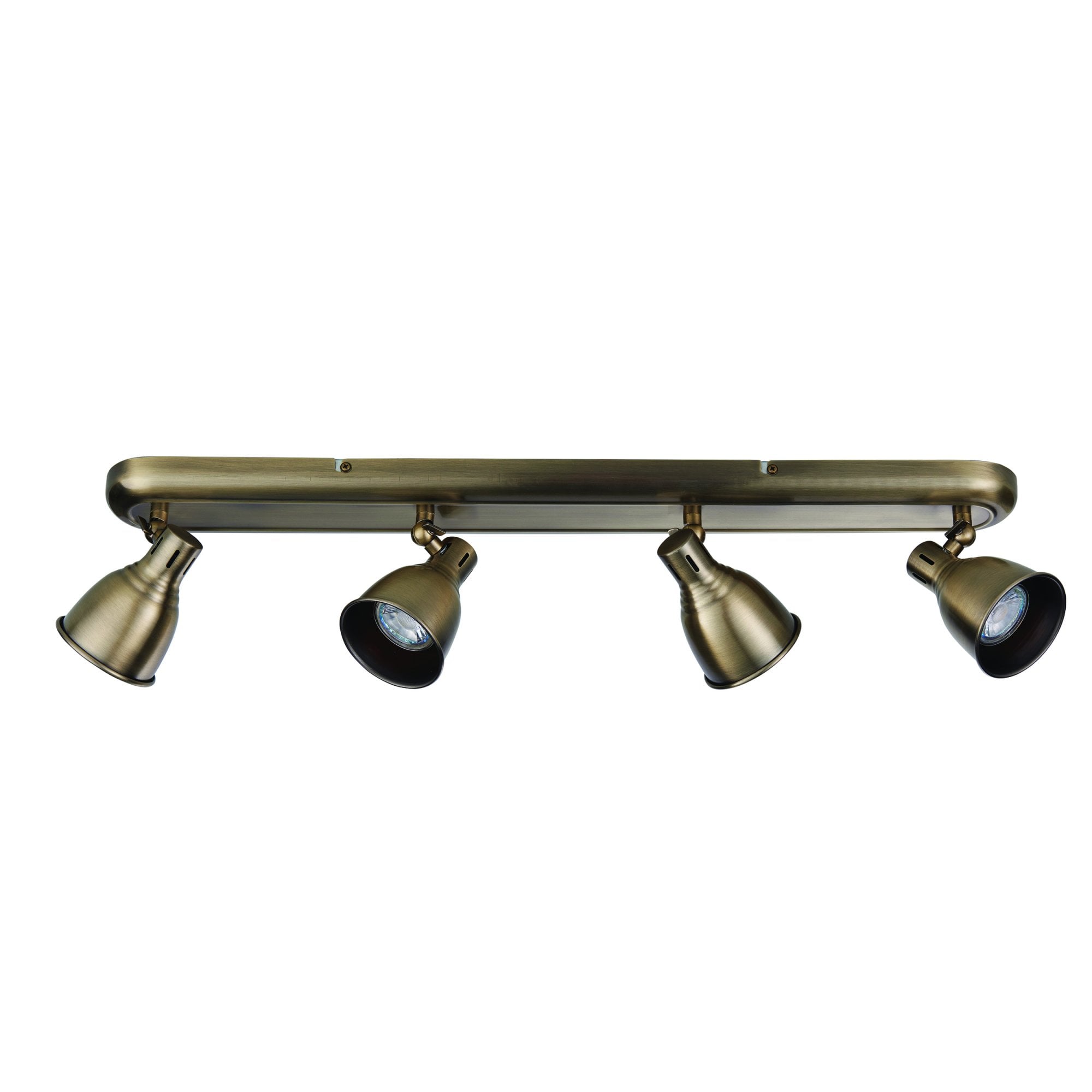 Endon Westbury 4 Light Spot Light - Antique Brass Plate