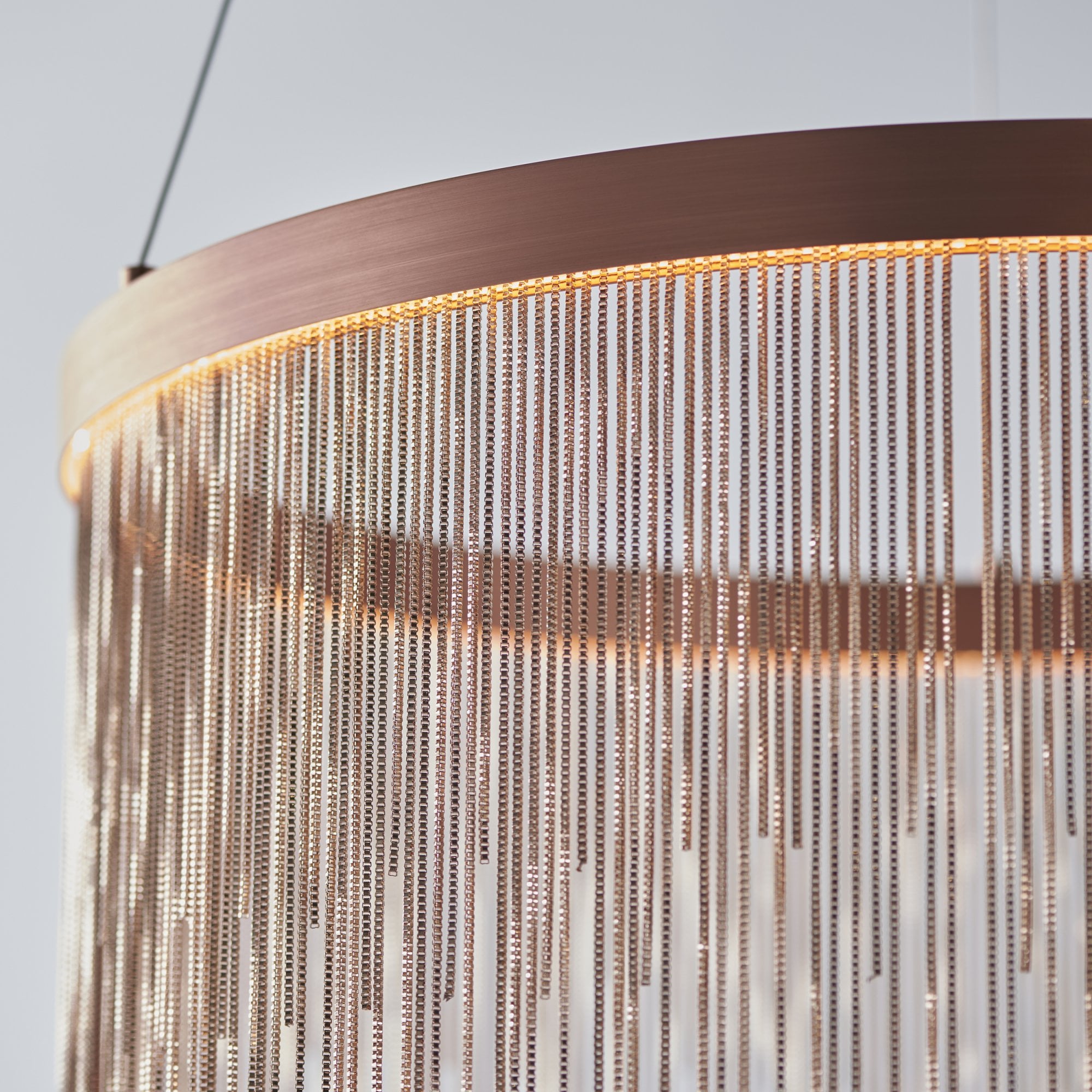 Endon Zelma Single Light Pendant -  Brushed Copper Plate & Copper