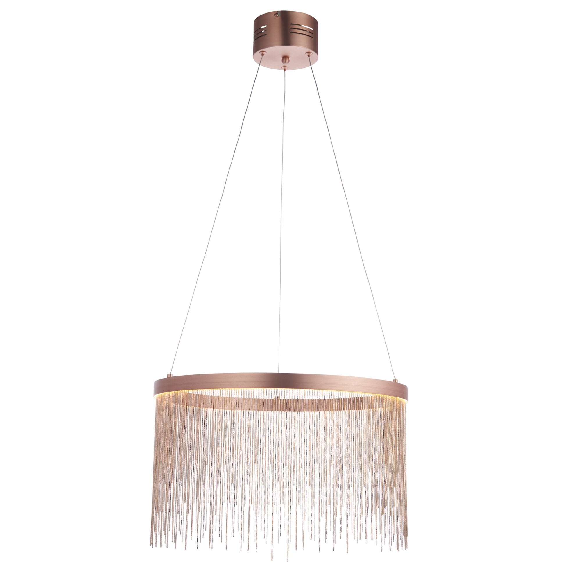 Endon Zelma Single Light Pendant -  Brushed Copper Plate & Copper