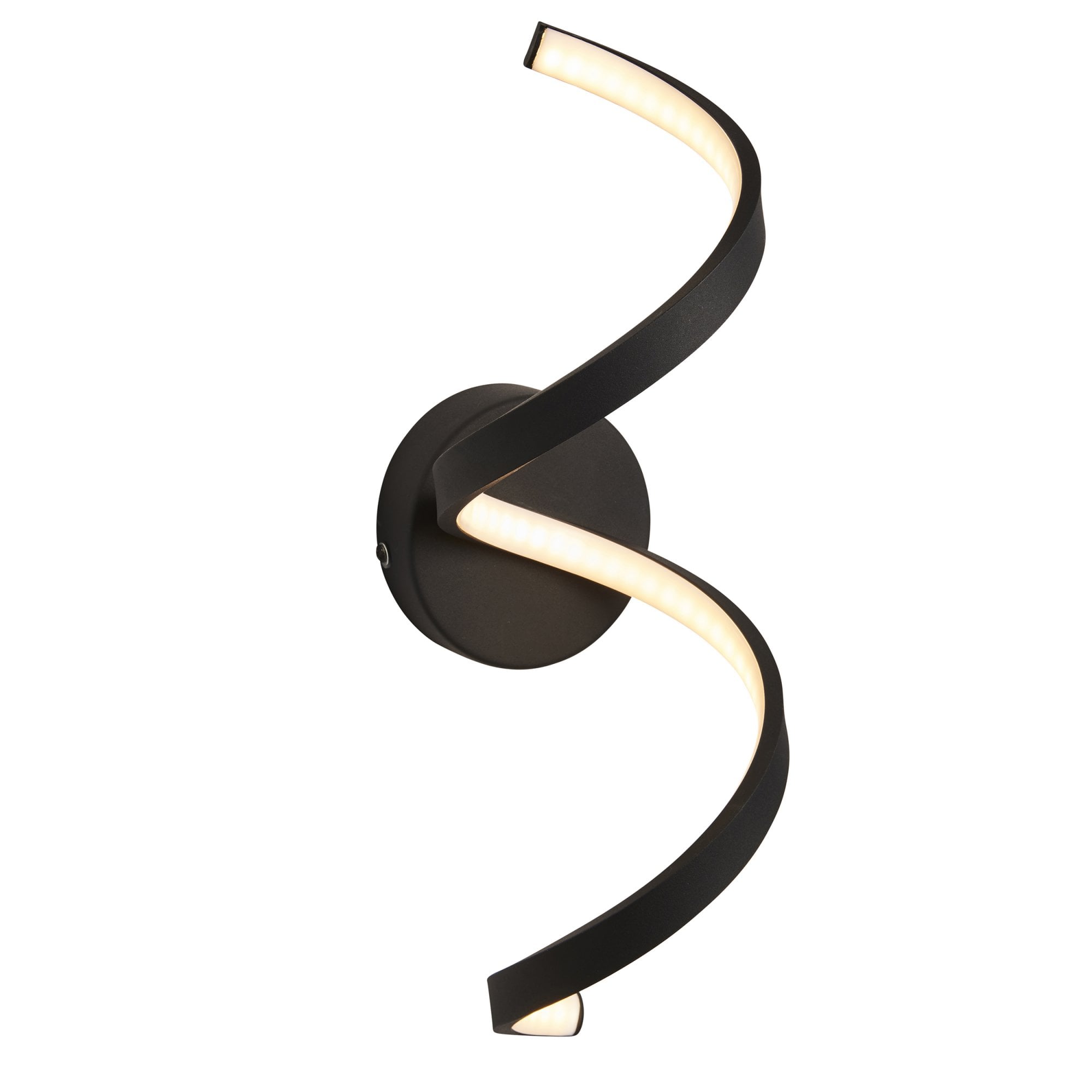 Endon Astral Single Light Wall - Textured Black & White Silicone