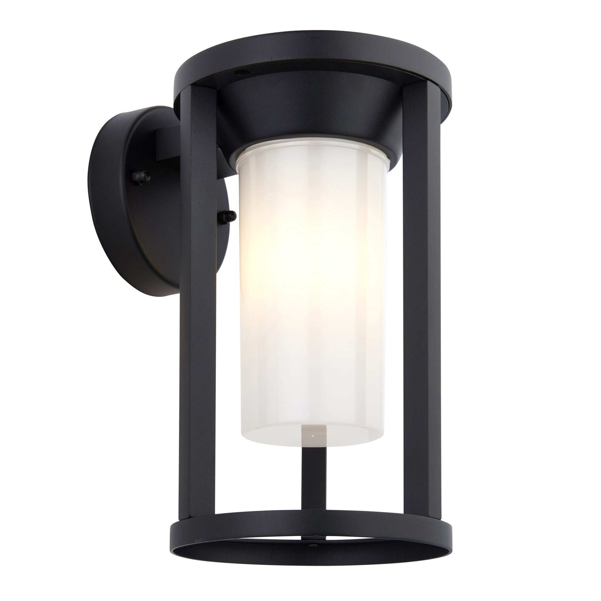 Endon Braden Single Light Wall - Textured Black & White Pc
