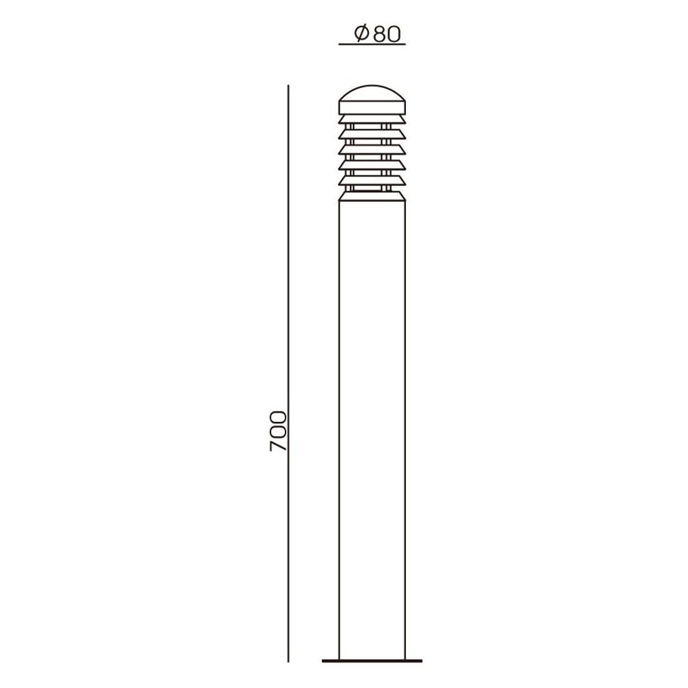 Lumena Tectona Wooden Bollard - Mains