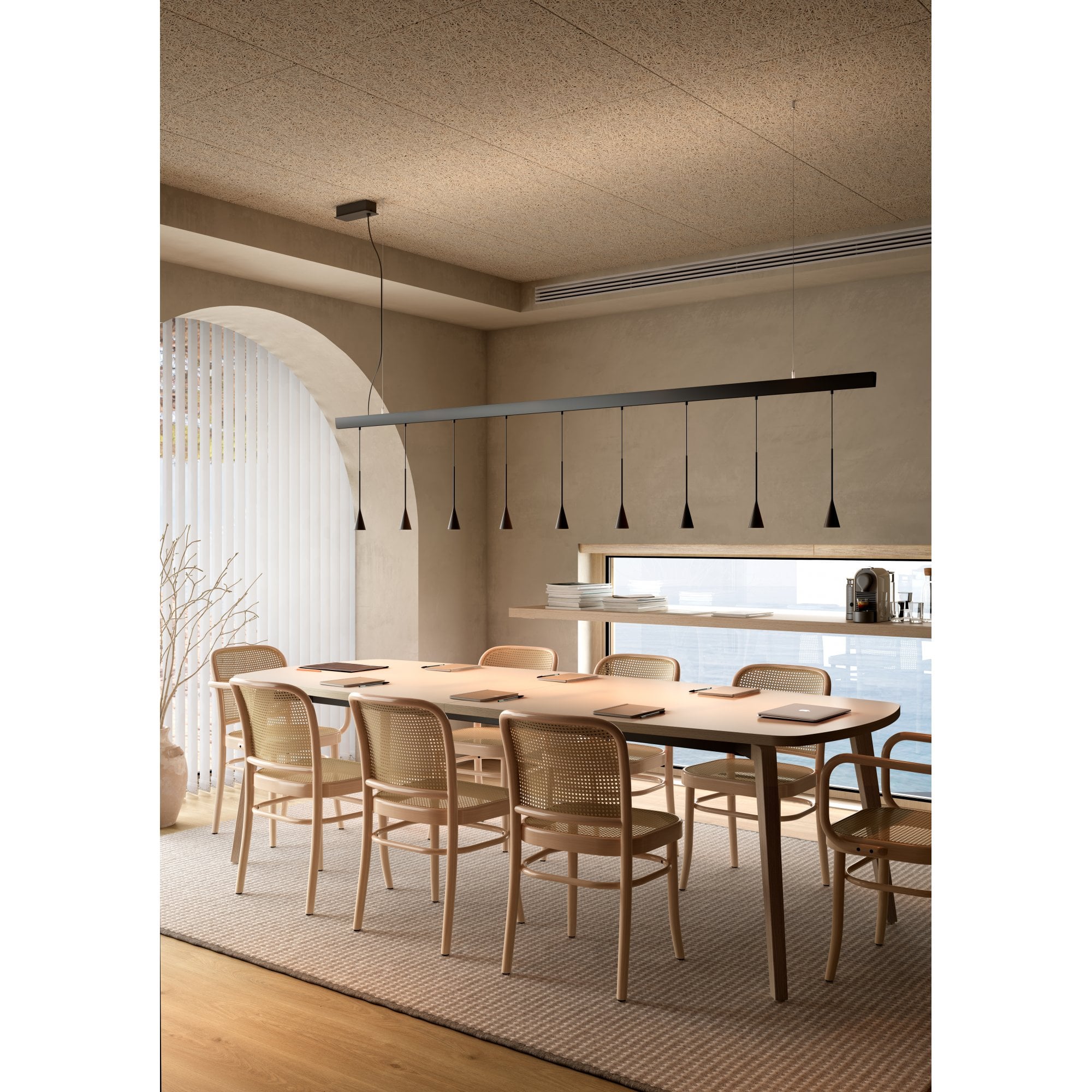 Bover Skybell Linear S/9L Pendant
