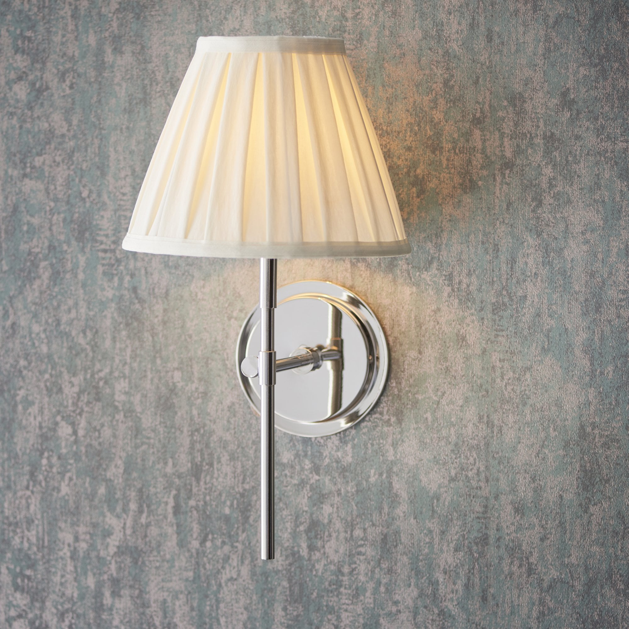 Endon Rennes Single Light Wall - Polished Nickel (No Shade)