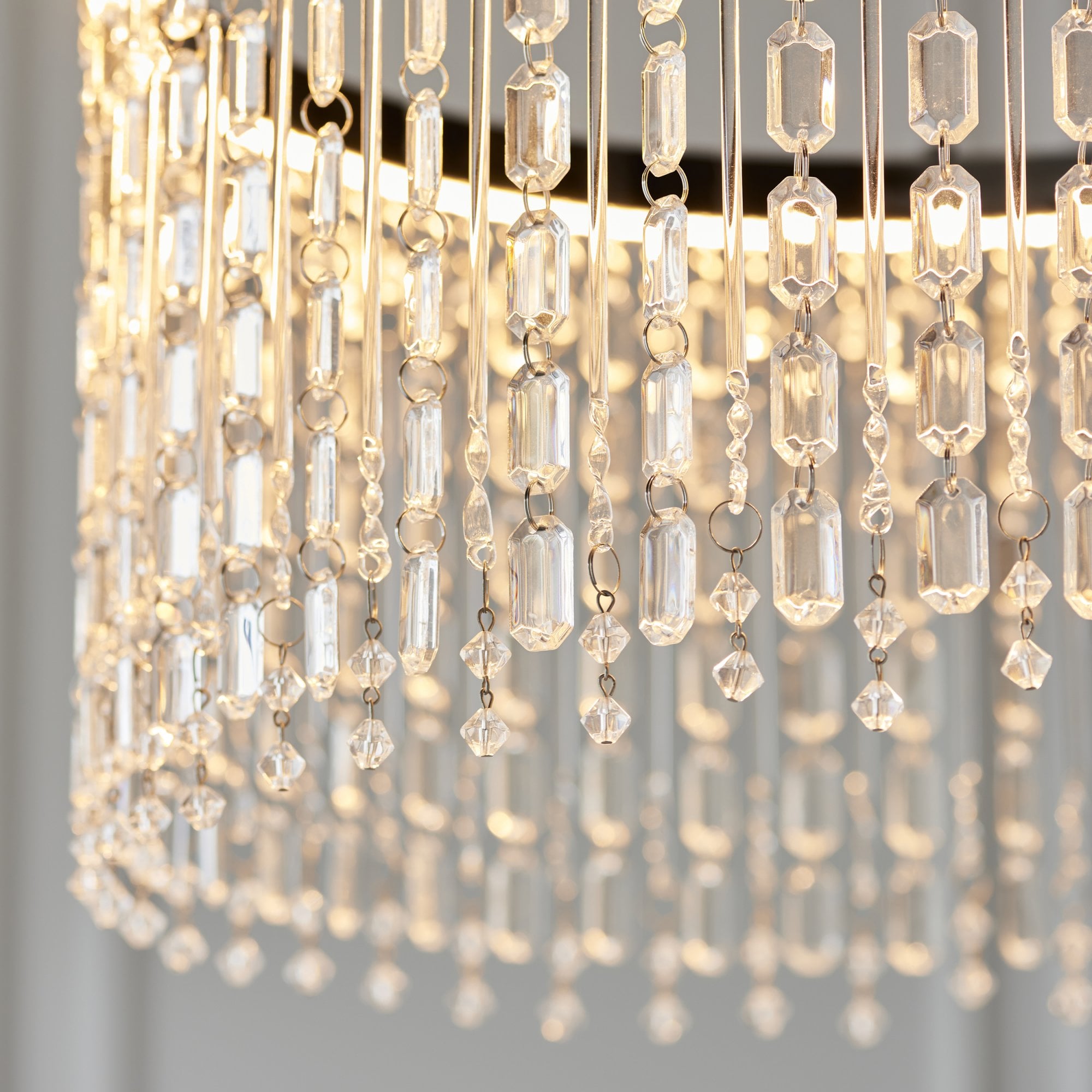 Endon Liliana LED Ring Pendant - Chrome