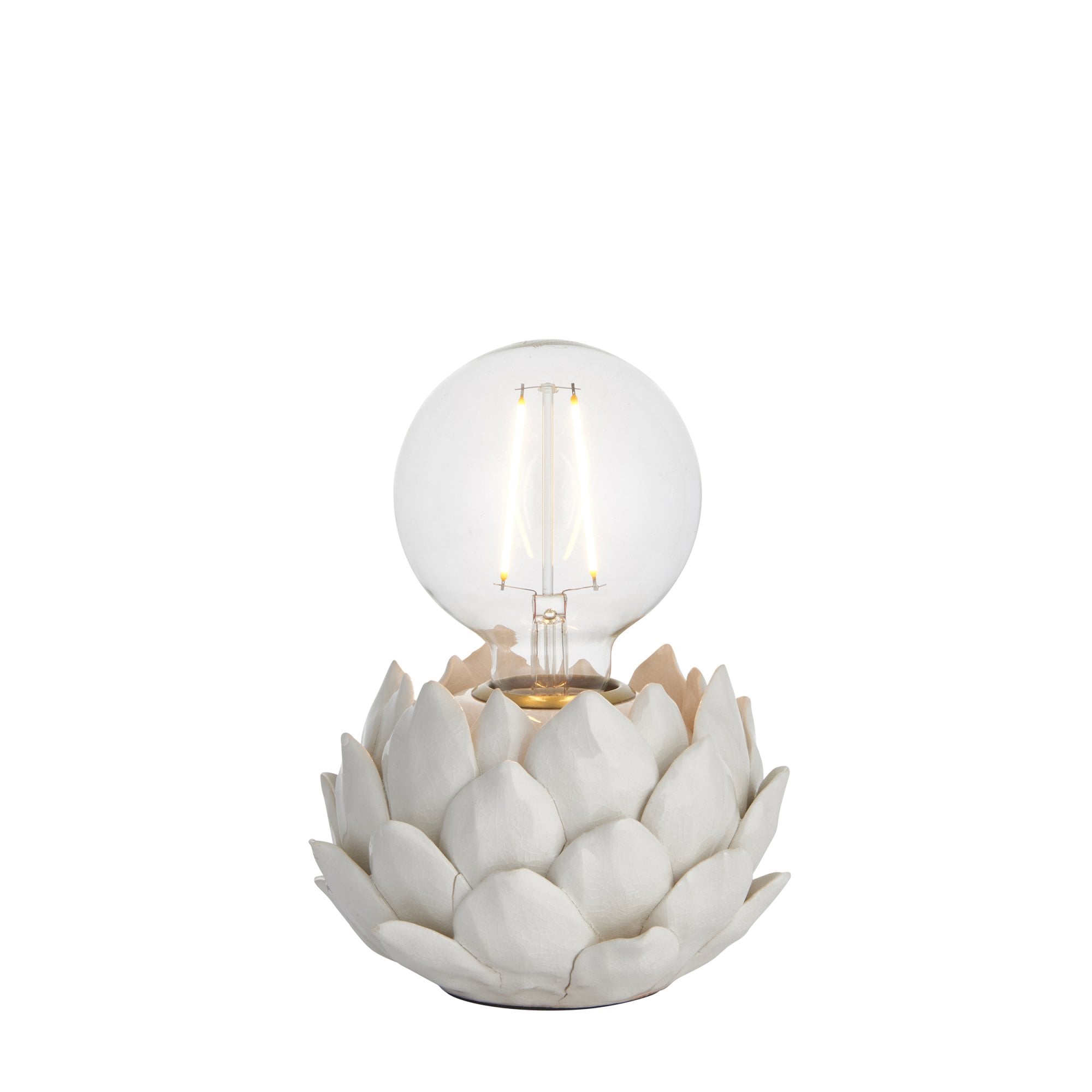 Endon Artichoke Table Lamp Base -  Oatmeal Crackle Finish - Base Only
