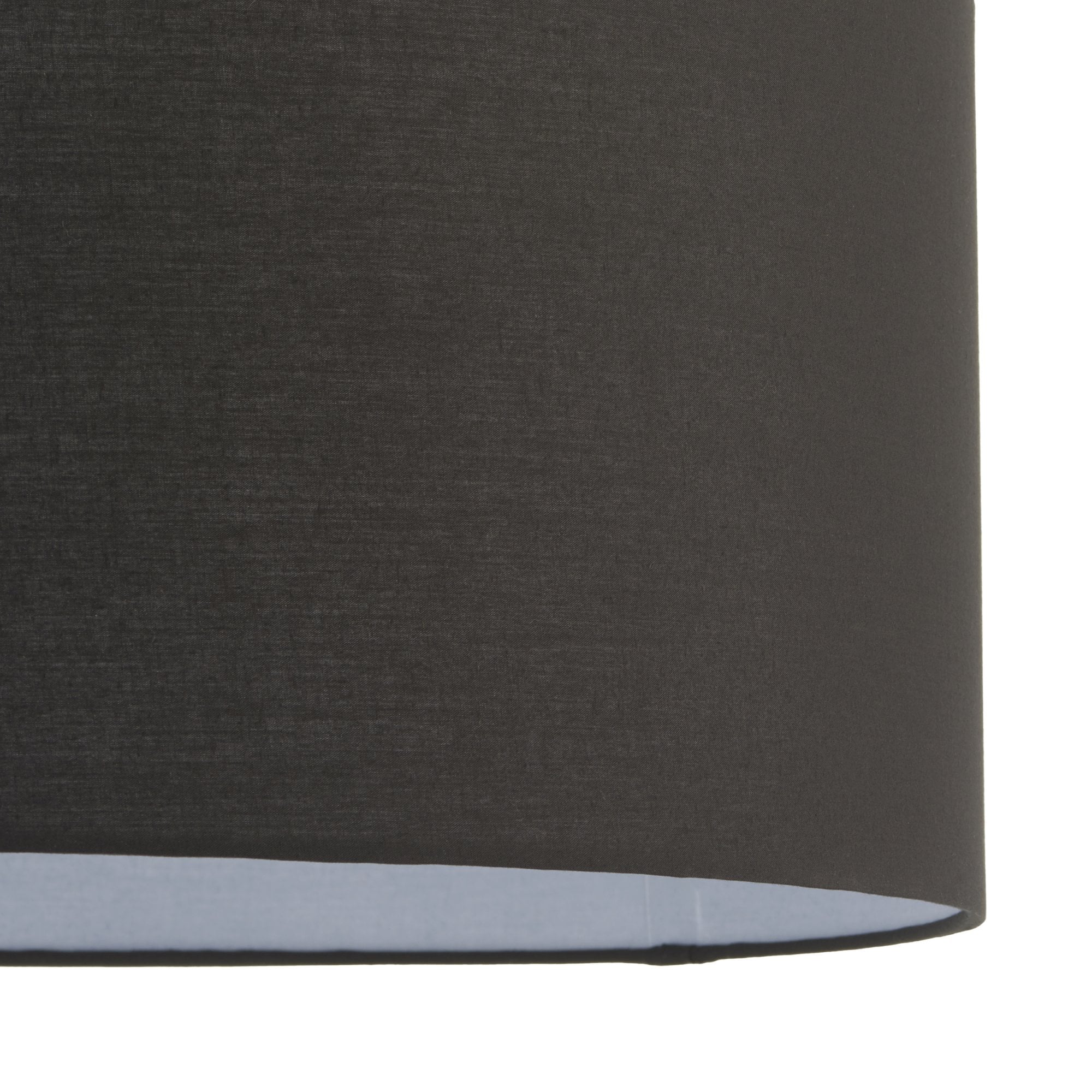 Endon Cylinder 20 Inch Shade - Black Cotton - Shade Only