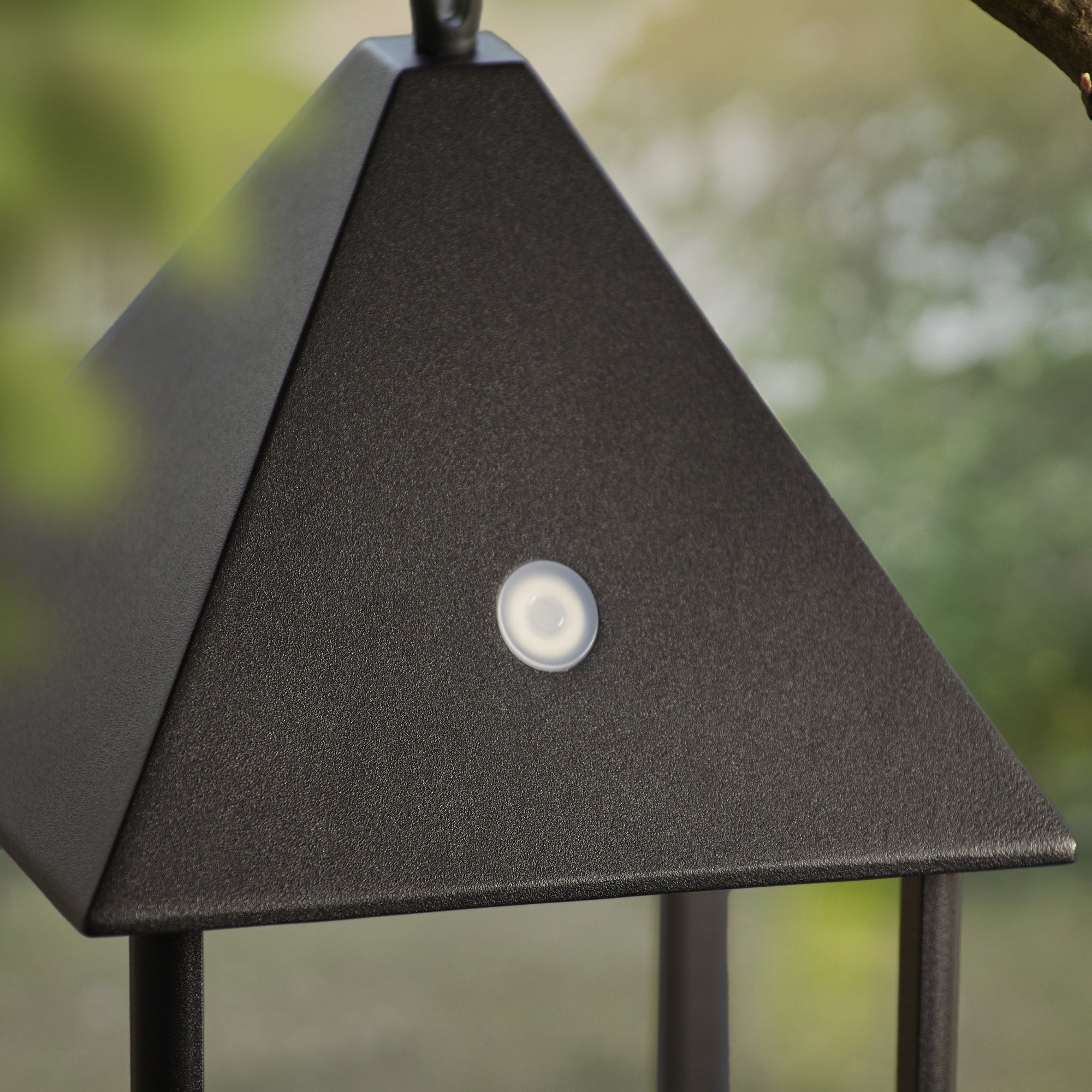 Endon Hoot Medium IP44 USB Table Lantern -  Matt Black