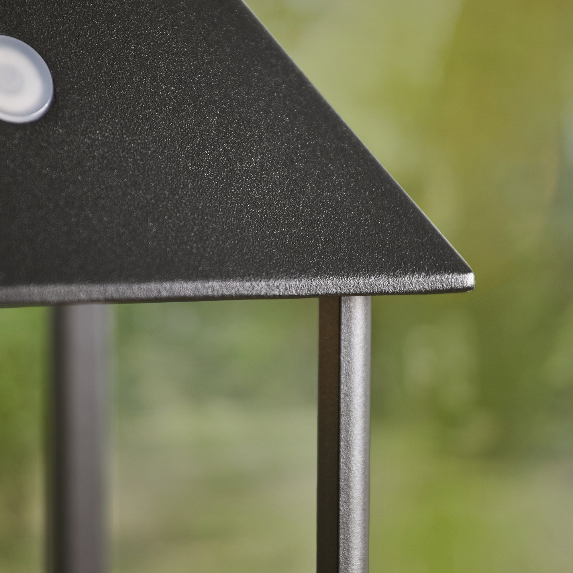 Endon Hoot Medium IP44 USB Table Lantern -  Matt Black