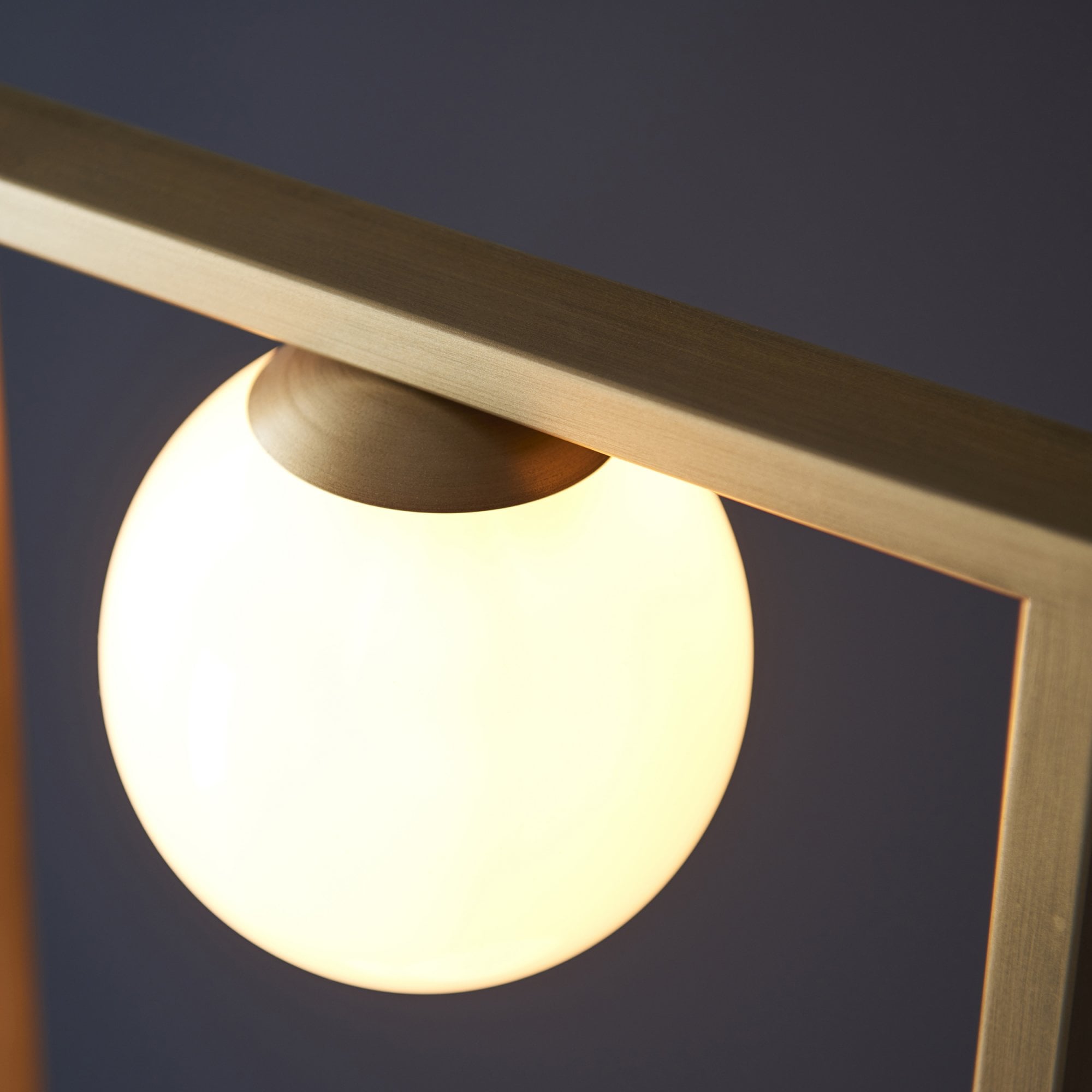 Endon Teo 3 Light Floor Lamp - Brushed Gold