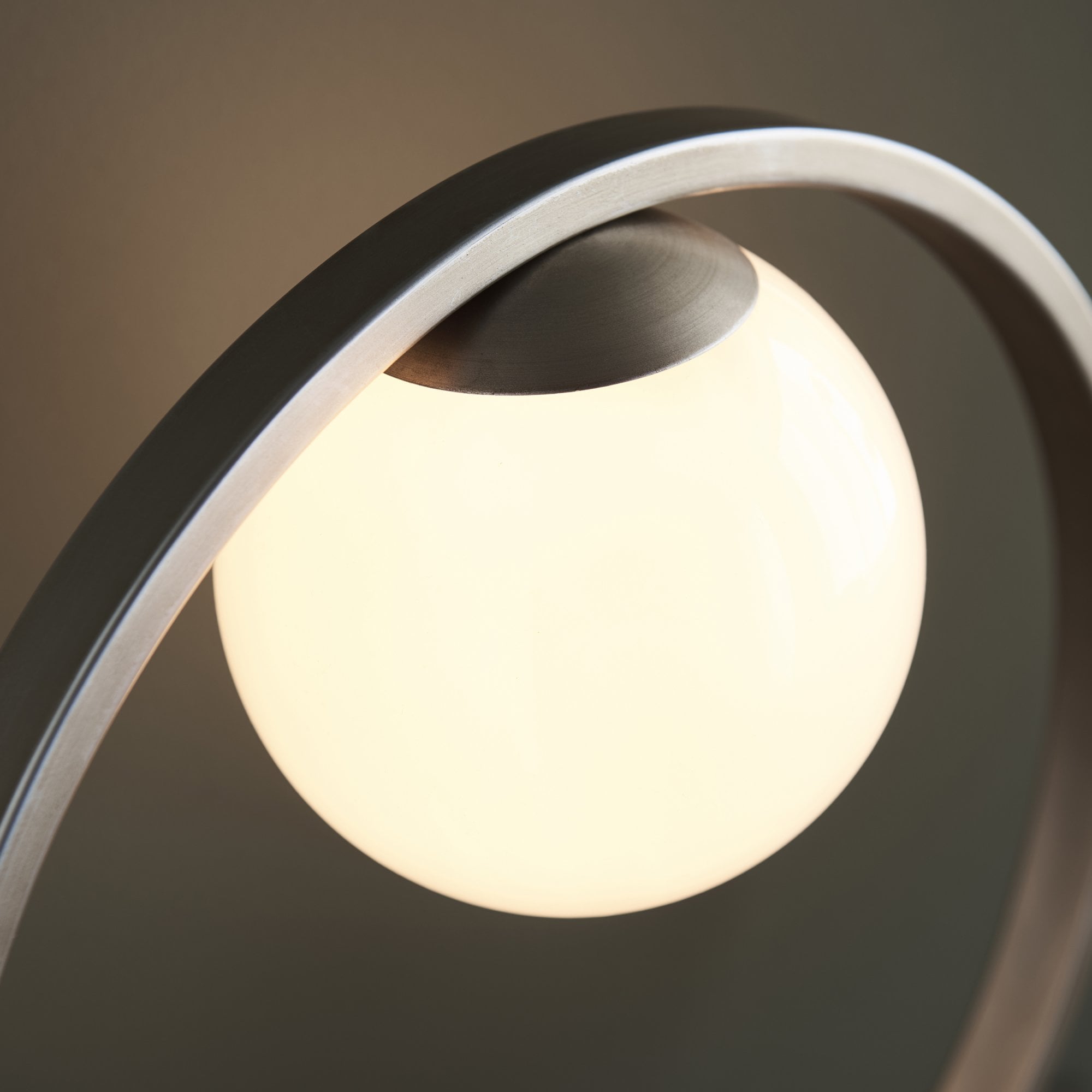 Endon Enzo Table Lamp - Brushed Silver