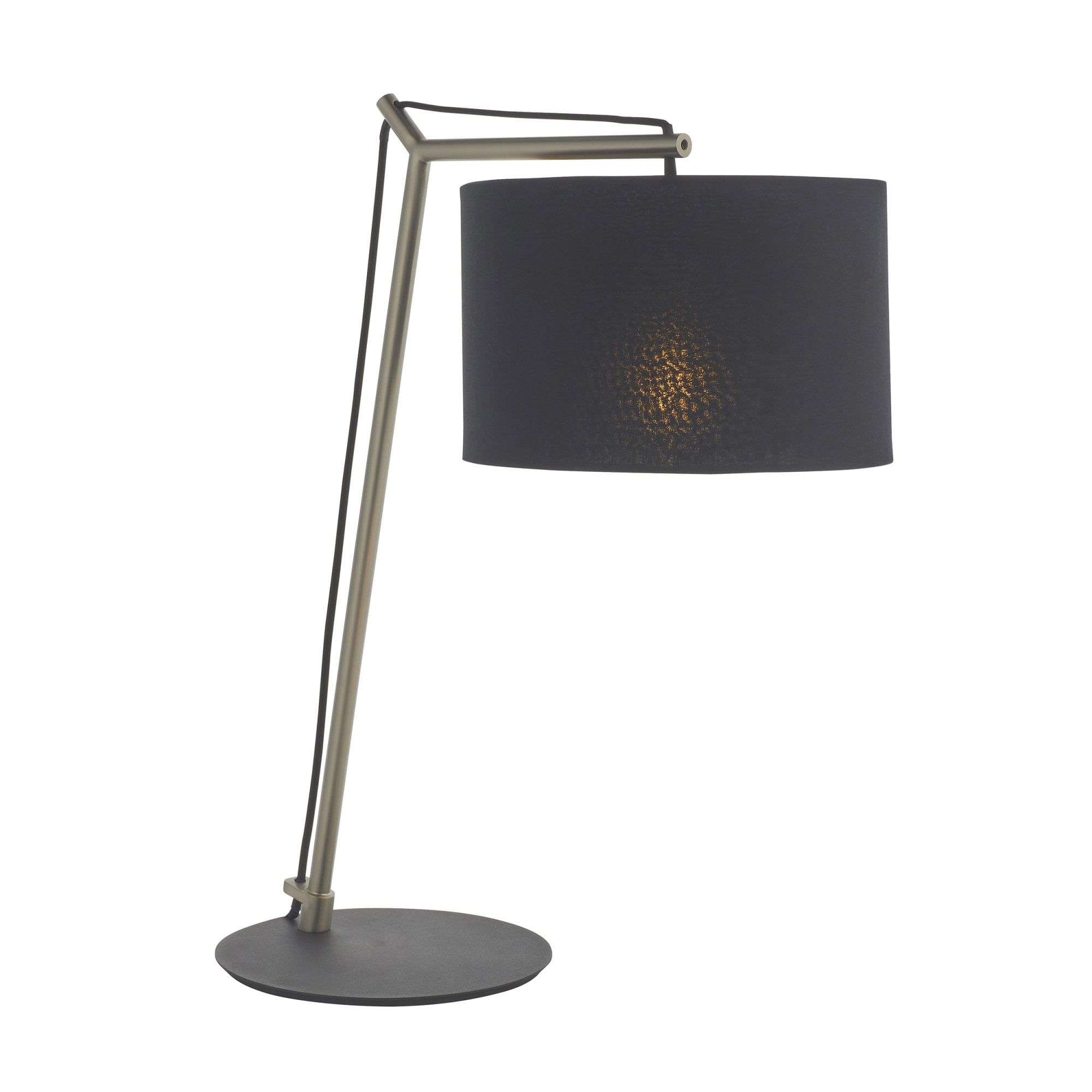 Utopia Point Table Lamp - Matt Nickel And Black Shade