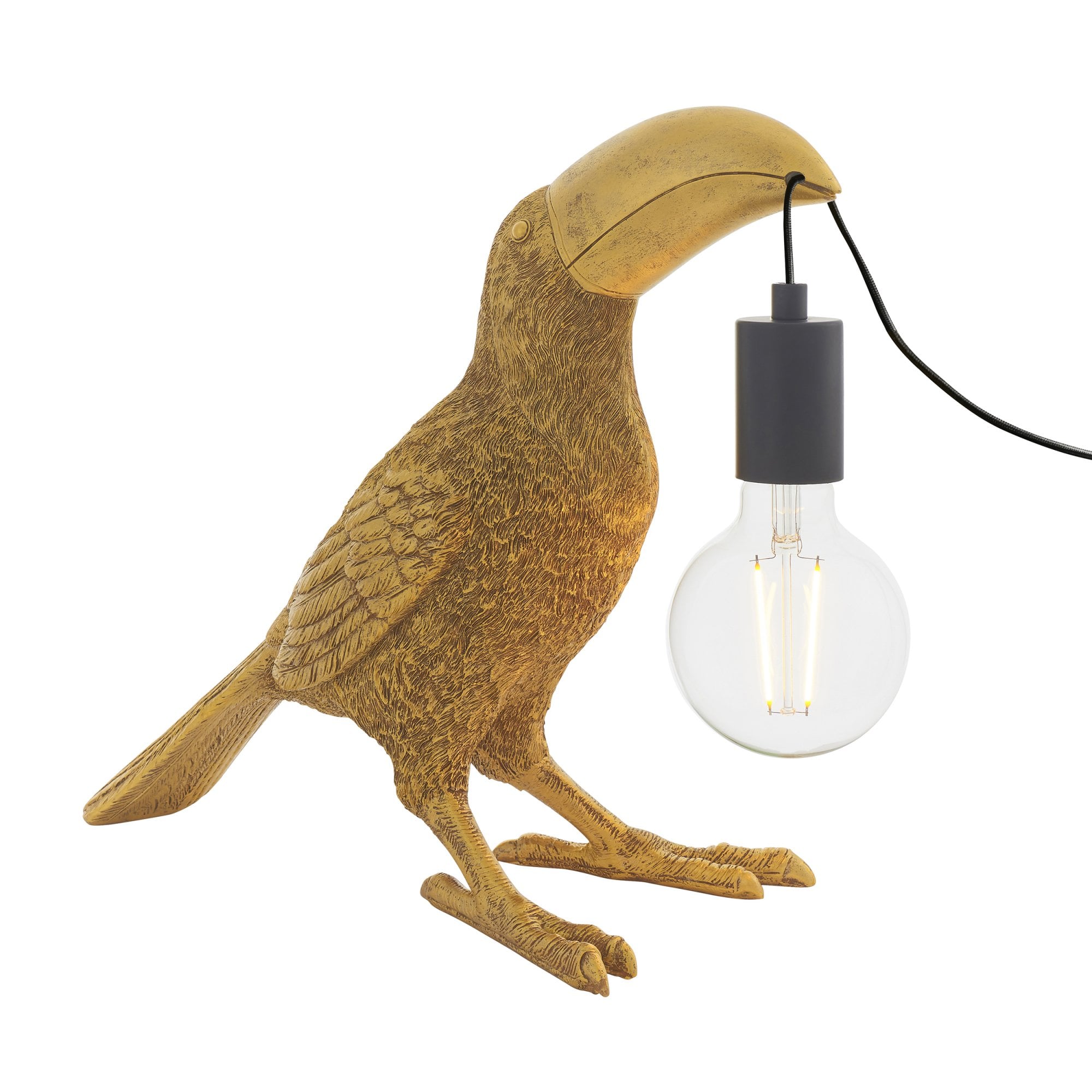 Utopia Beaky The Toucan Table Lamp - Vintage Gold