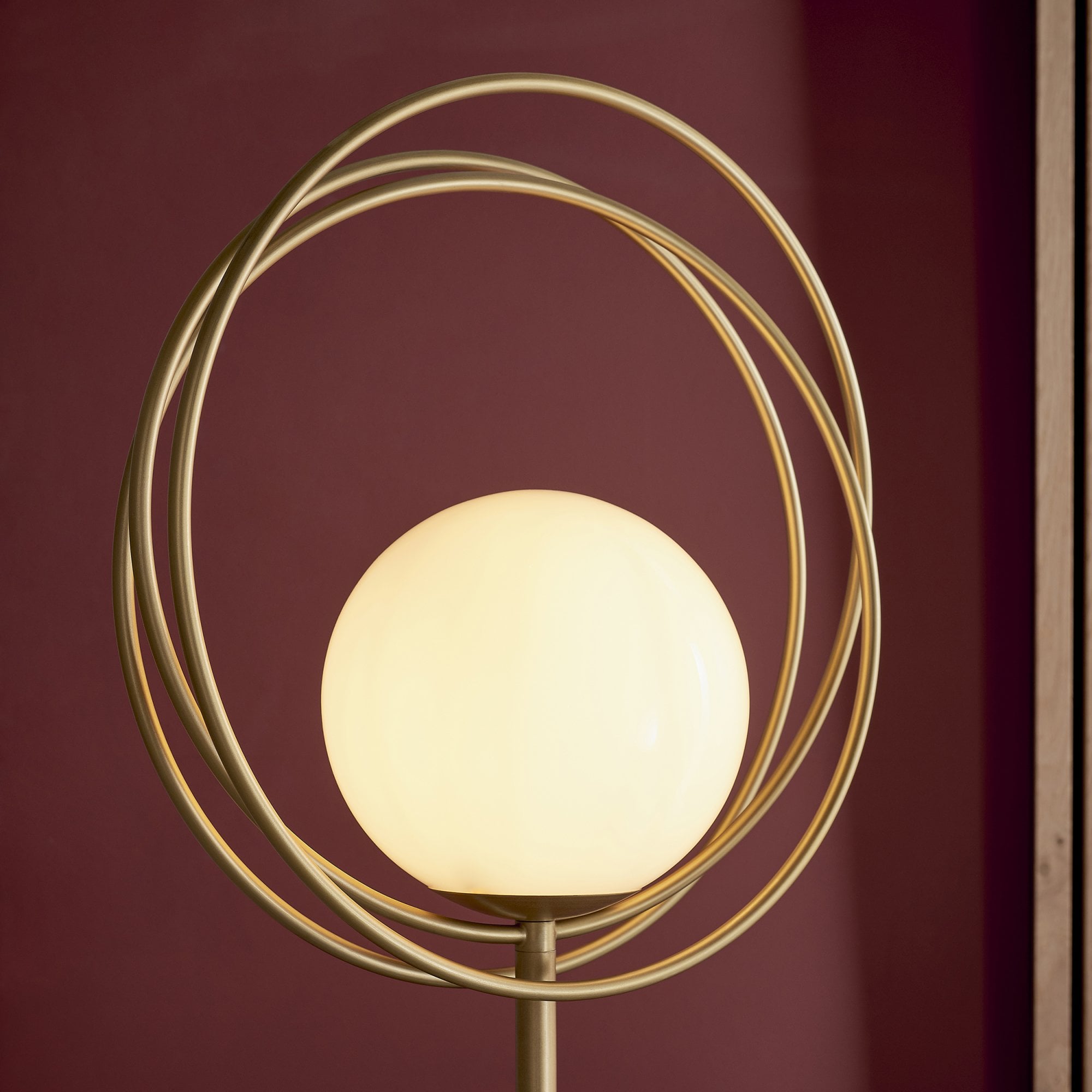 Utopia Saturn Floor Lamp - Brushed Gold