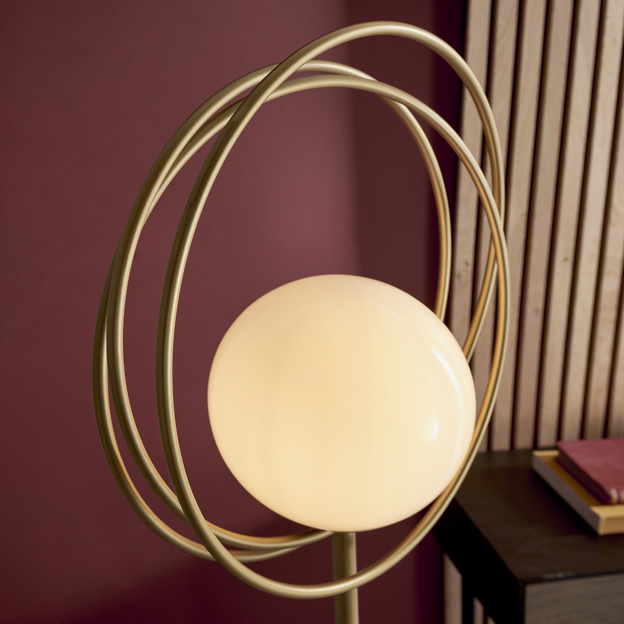 Utopia Saturn Floor Lamp - Brushed Gold