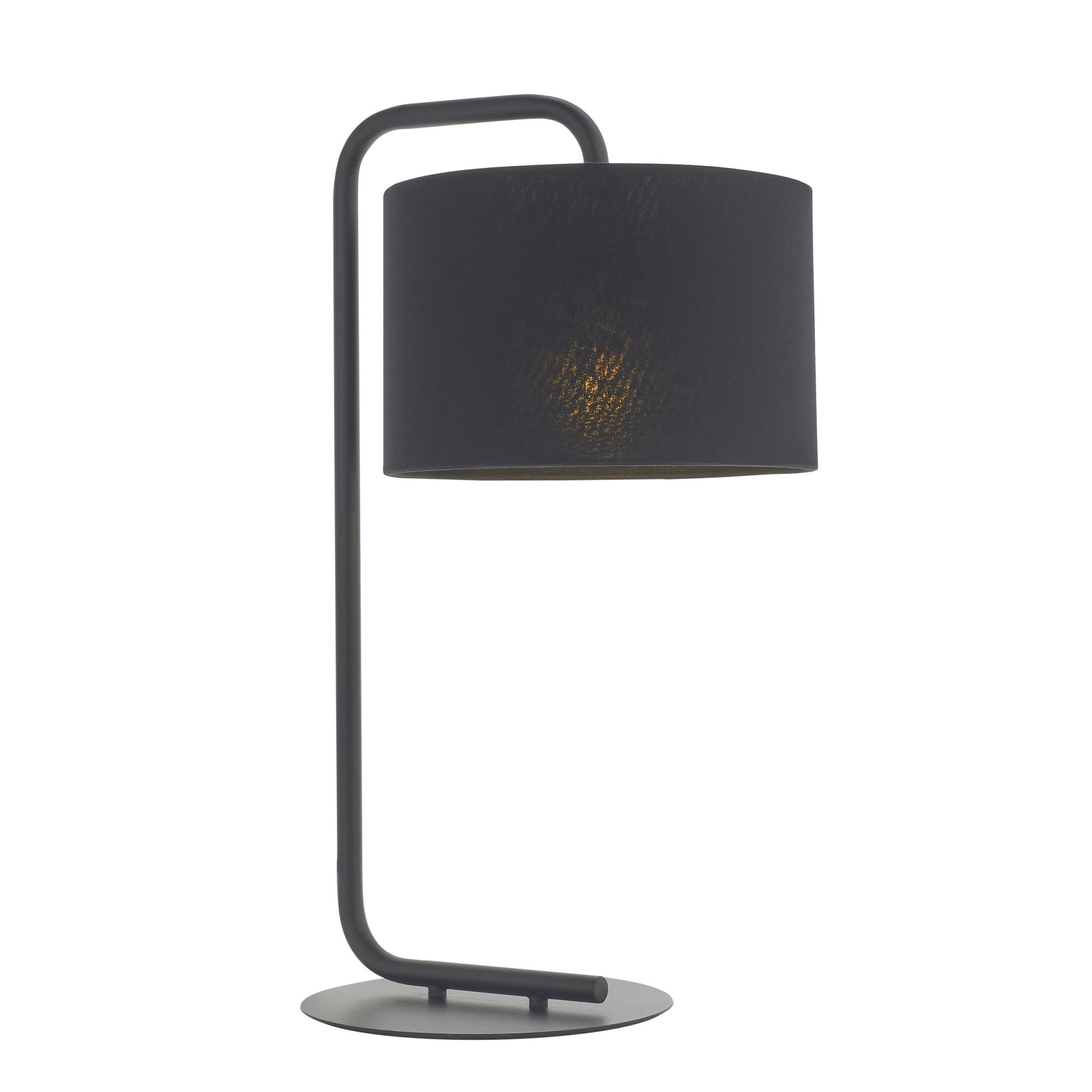 Utopia The Modern Table Lamp - Satin Black With Black Shade