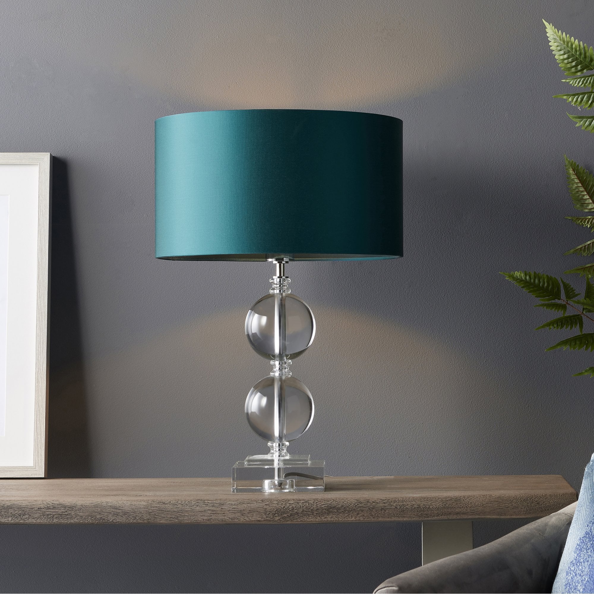 Utopia Neptune Table Lamp - Clear Crystal Base Only - 43cm Tall