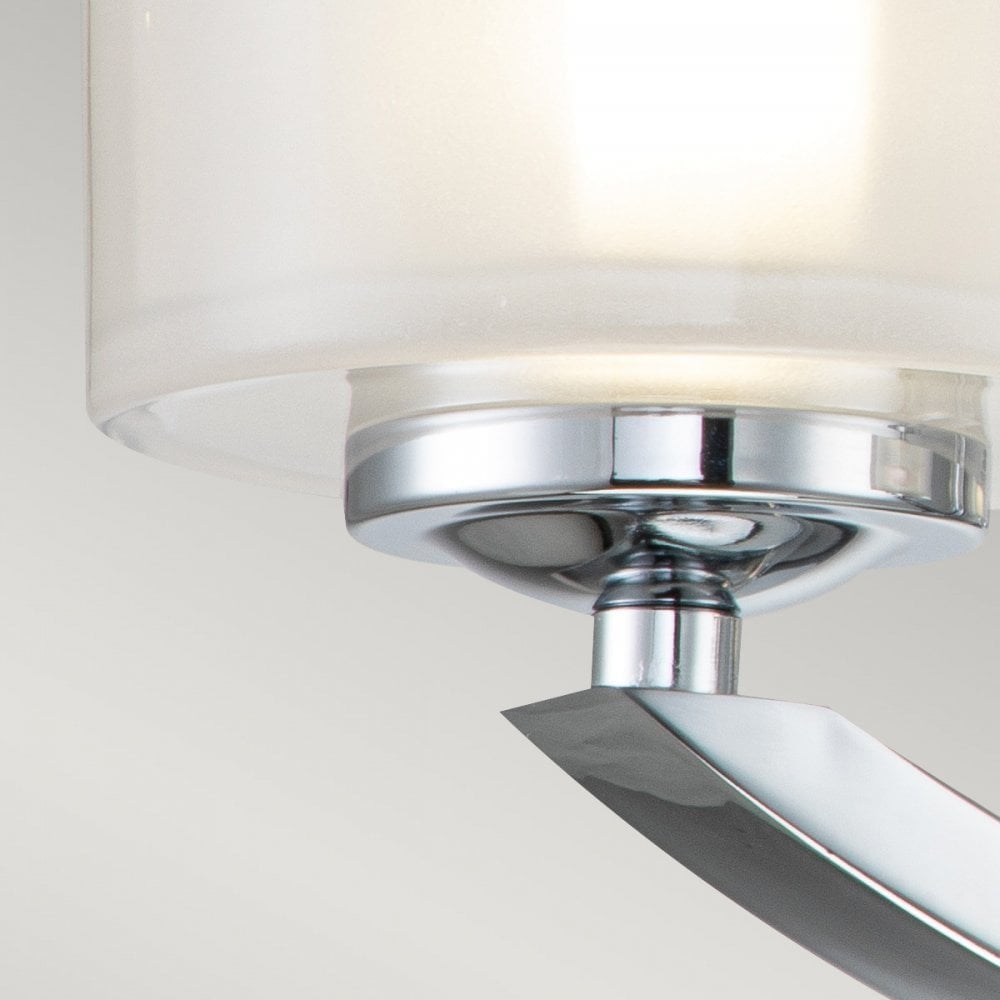 Hinkley Meridian 3 Light Semi-Flush Fitting - Polished Chrome