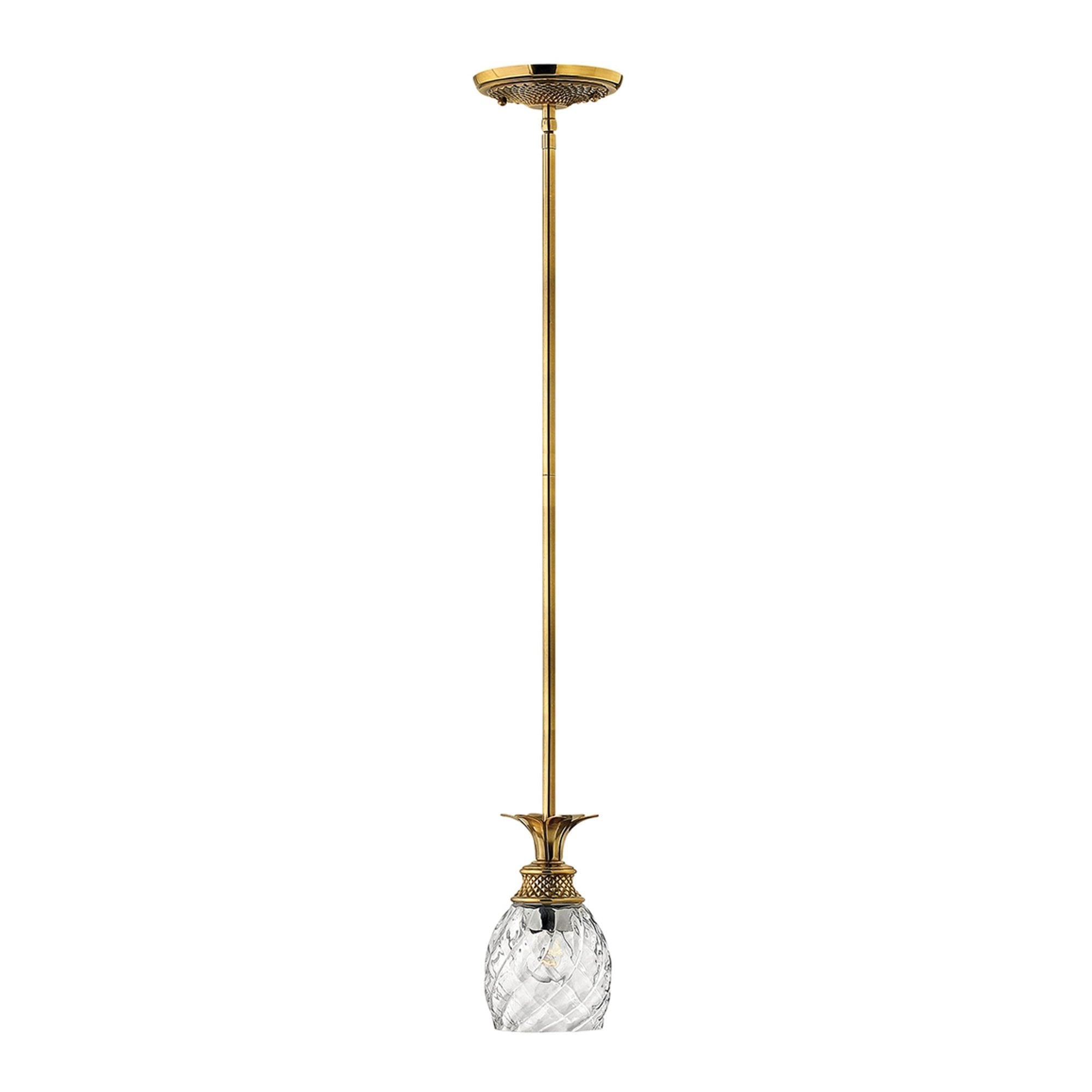 Hinkley Plantation Single Pendant - Burnished Brass