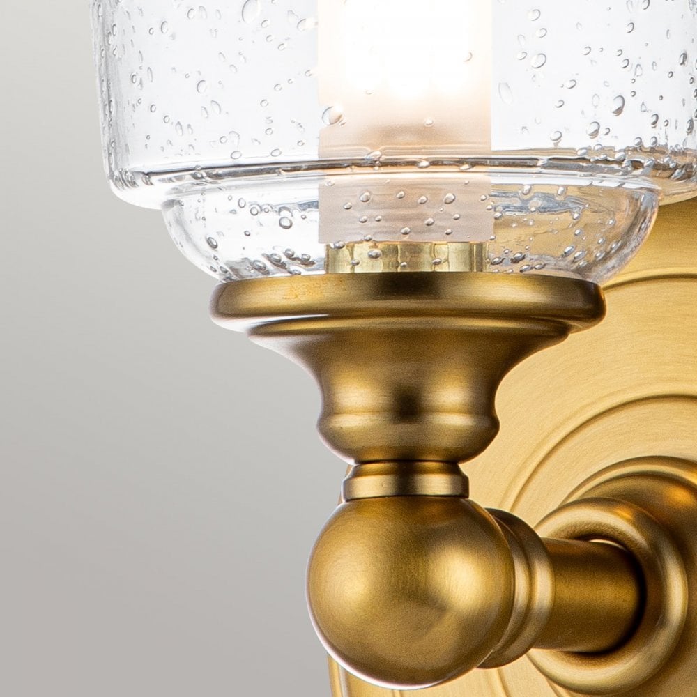 Feiss Huguenot Lake Single Wall Light - Burnished Brass