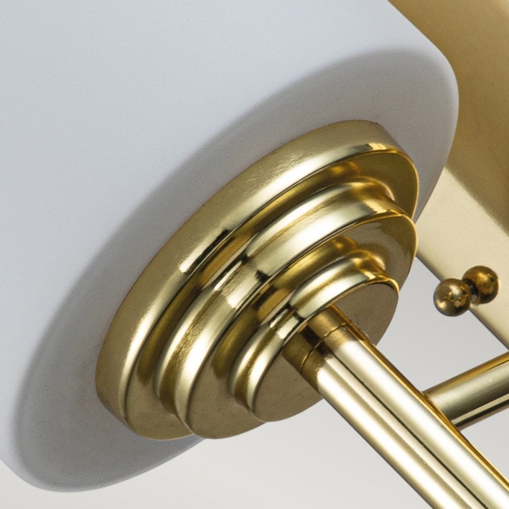 Feiss Malibu Single Wall Light - Polished Brass