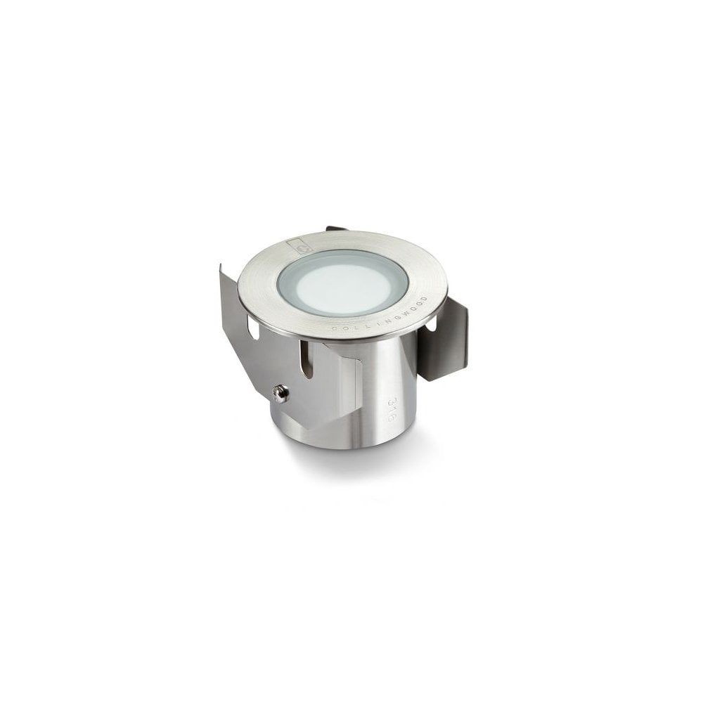 Collingwood GL016 Frosted 1W LED Ground Light - Stainless Steel - Low Voltage