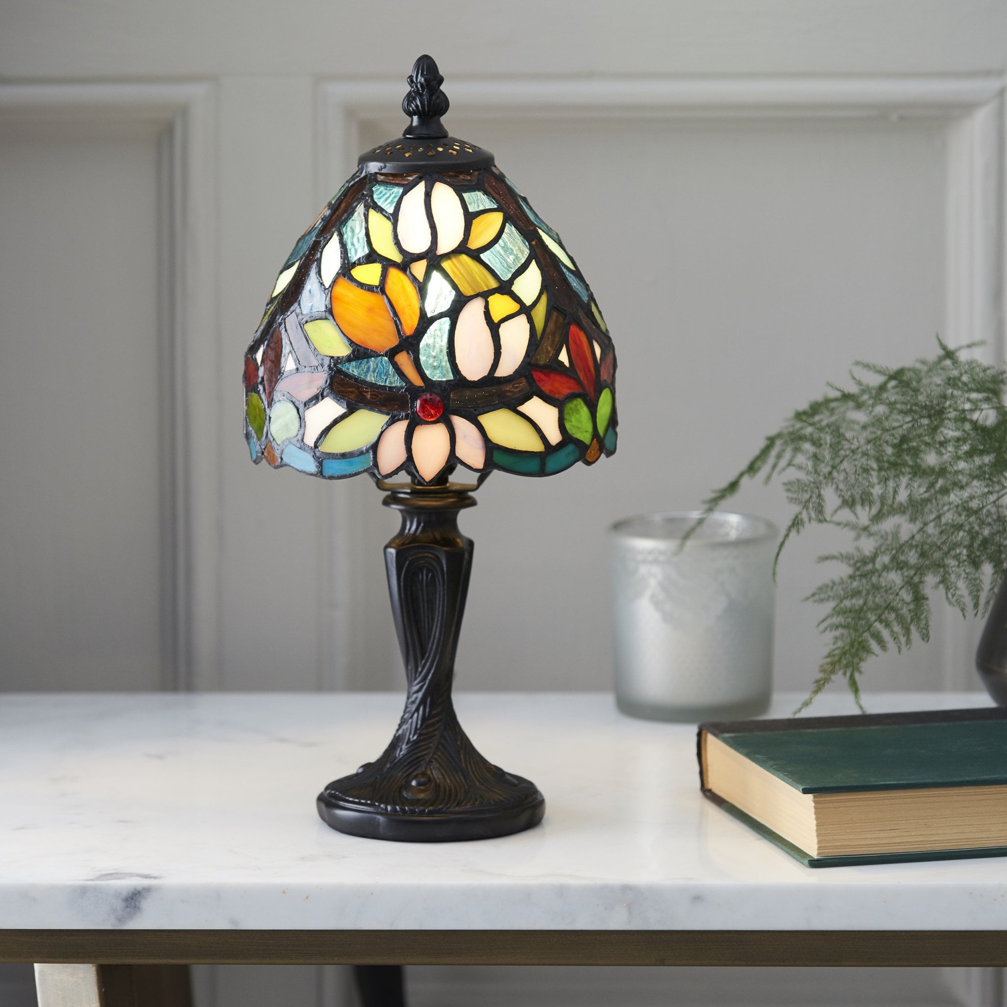 Interiors 1900 Sylvette Mini Table Lamp - Tiffany Glass