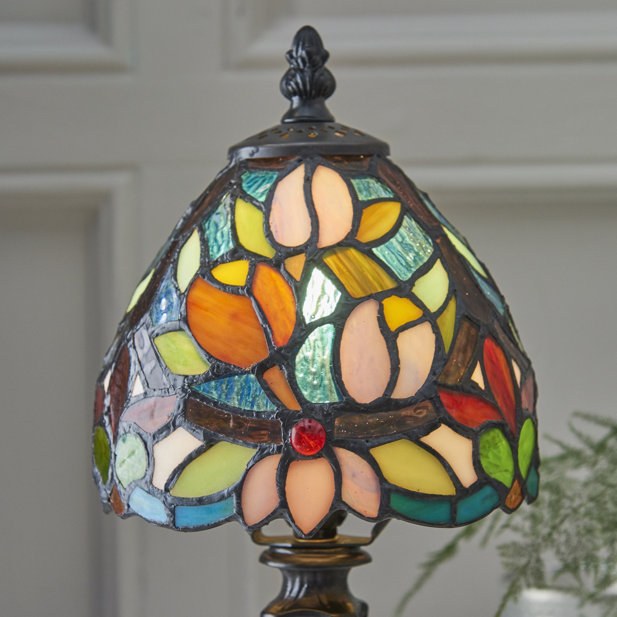 Interiors 1900 Sylvette Mini Table Lamp - Tiffany Glass