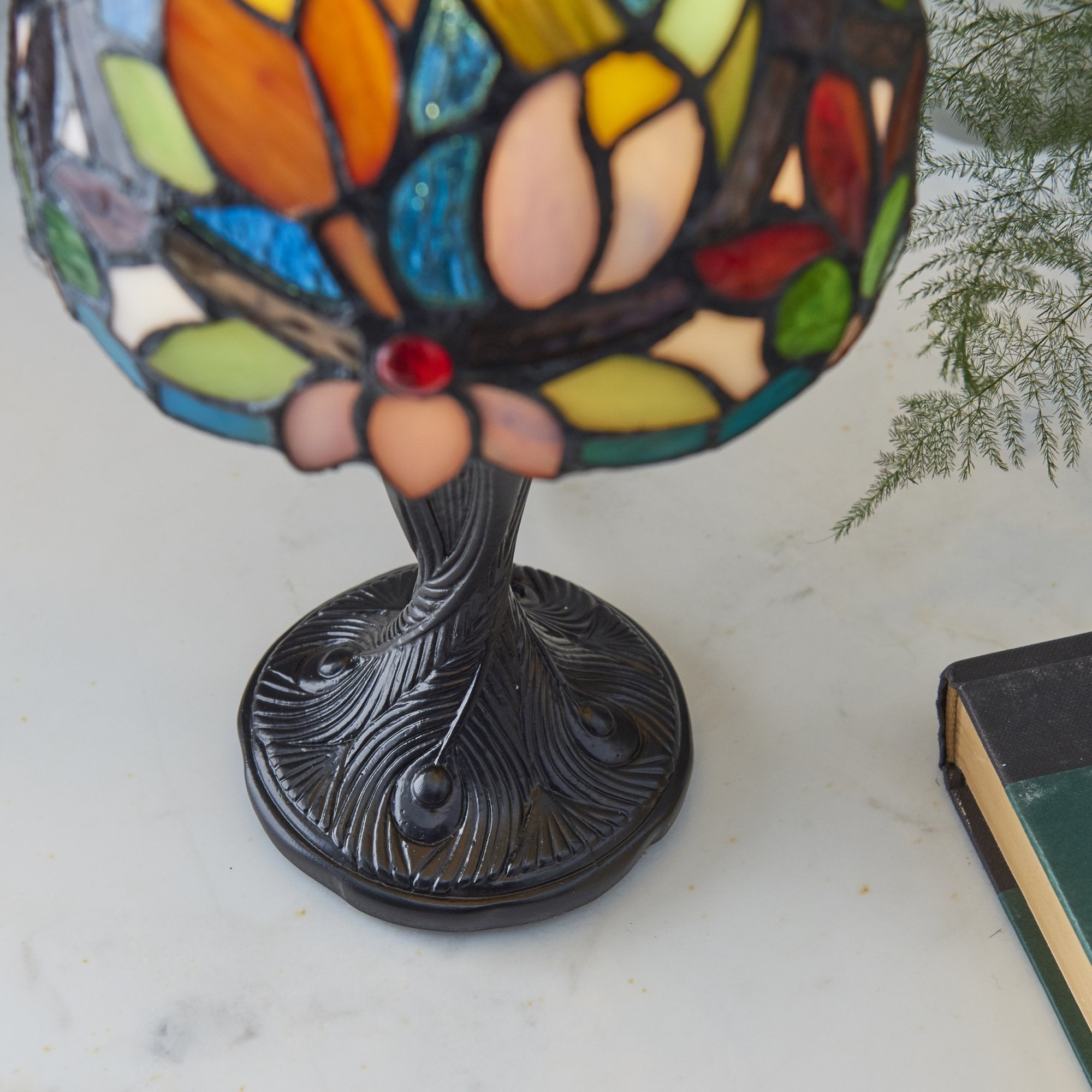 Interiors 1900 Sylvette Mini Table Lamp - Tiffany Glass