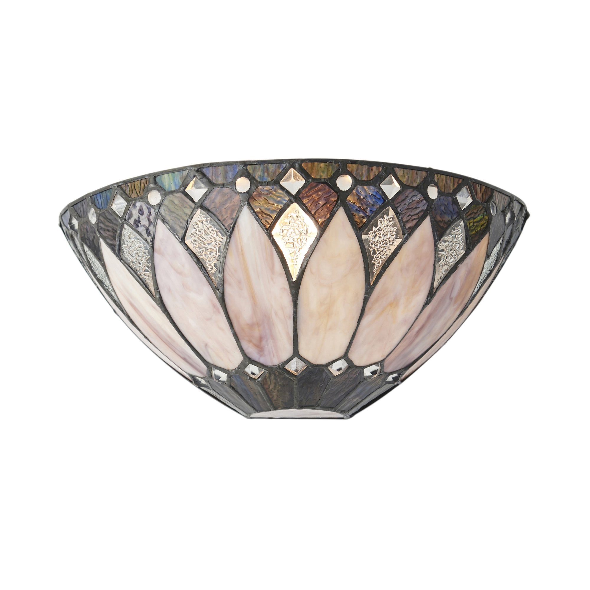 Interiors 1900 Brooklyn Wall Fitting - Tiffany Glass