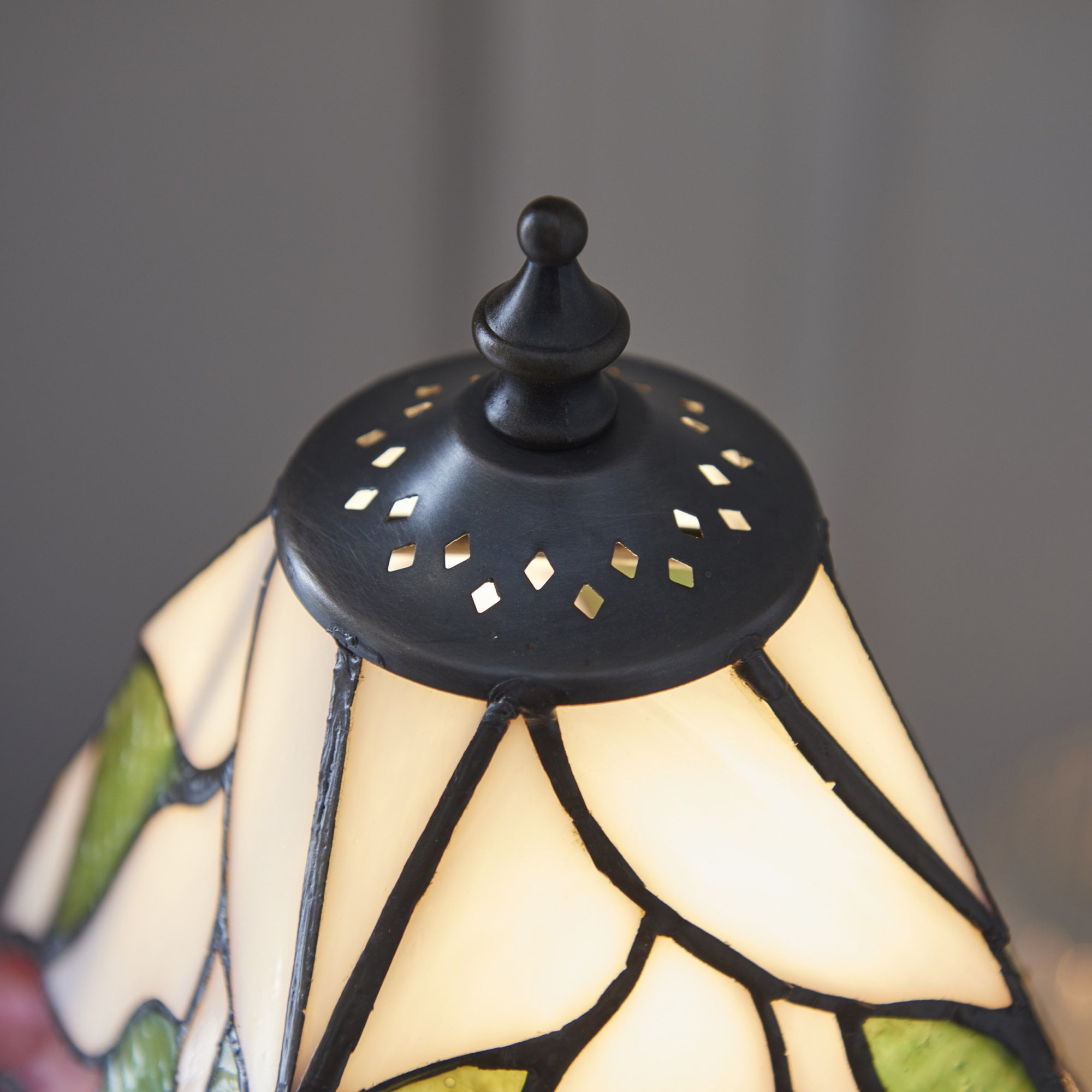 Interiors 1900 Botanica Small Table Lamp - Tiffany Glass