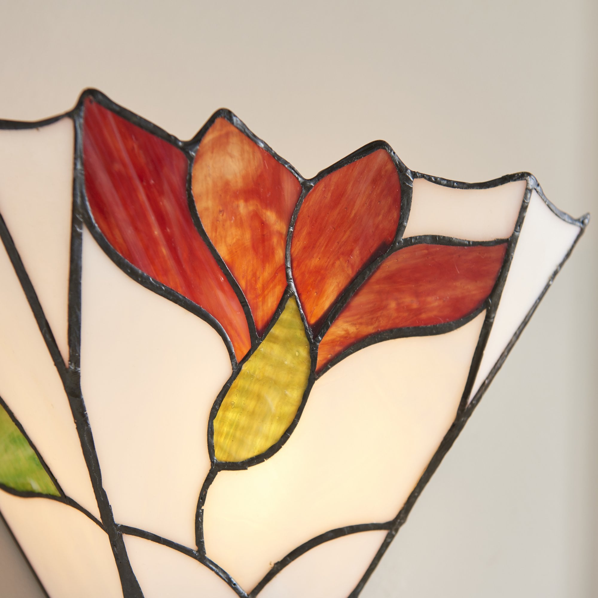Interiors 1900 Botanica Single Wall Fitting - Tiffany Glass