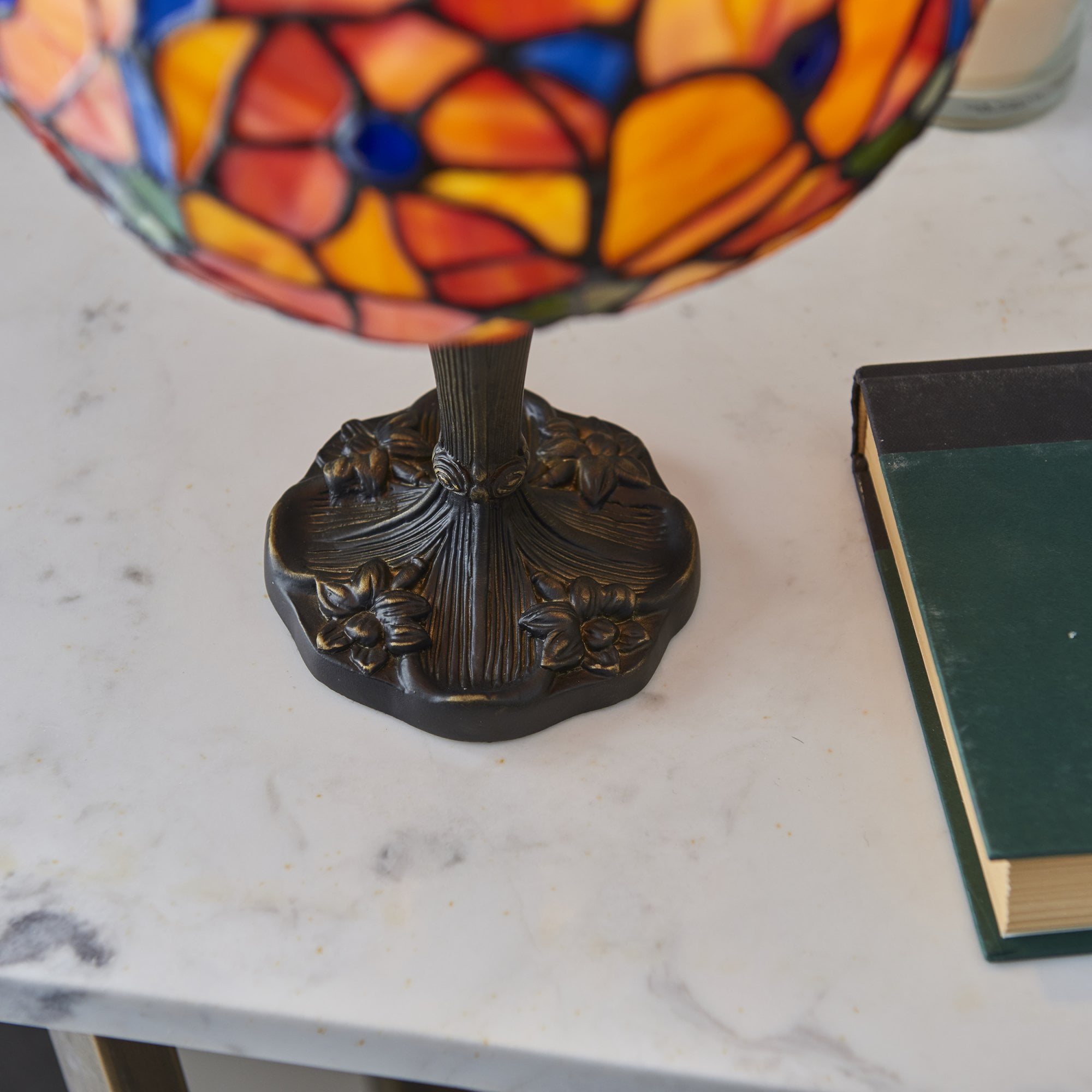 Interiors 1900 Josette Small Table Lamp - Tiffany Glass
