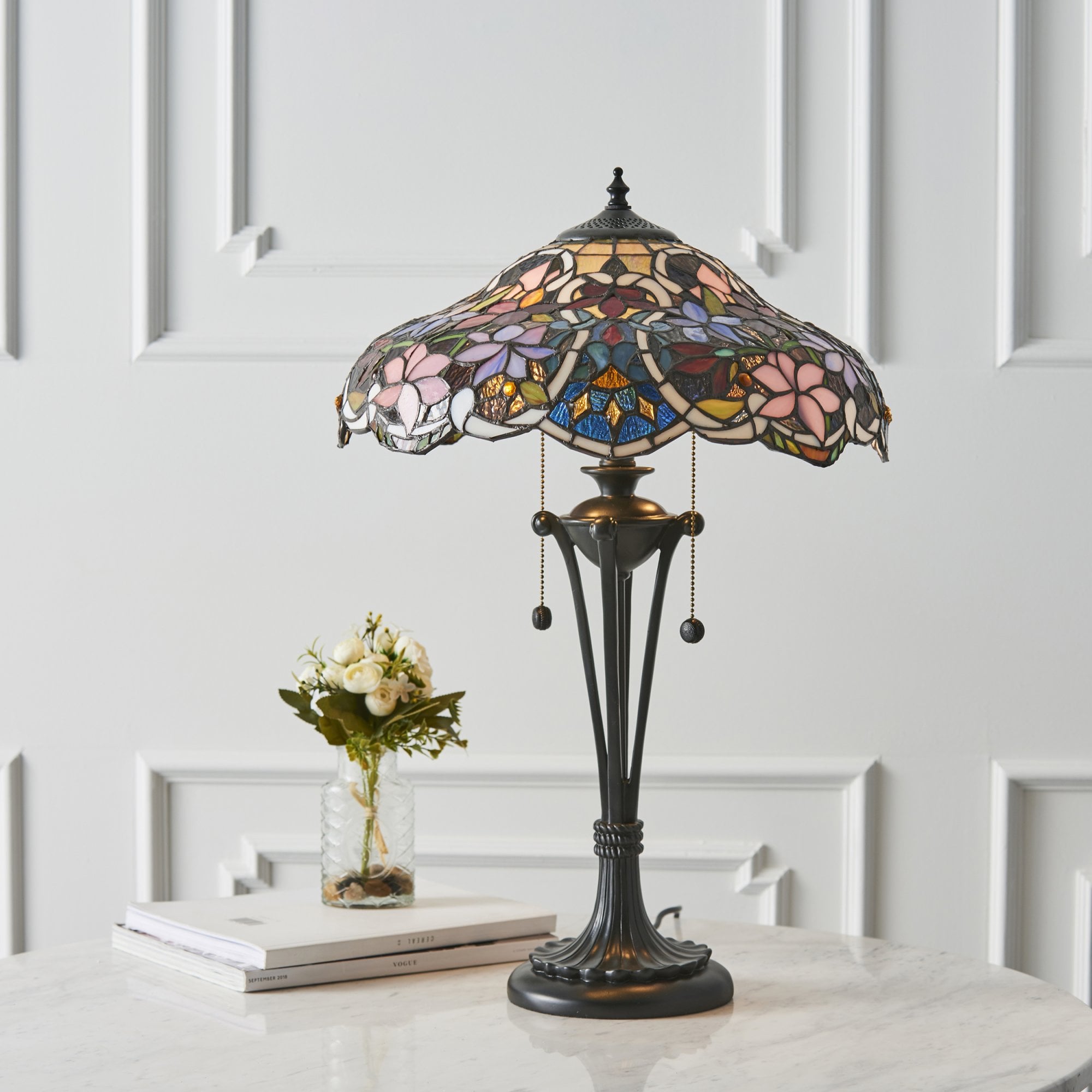 Interiors 1900 Sullivan Medium Table Lamp - Tiffany Glass