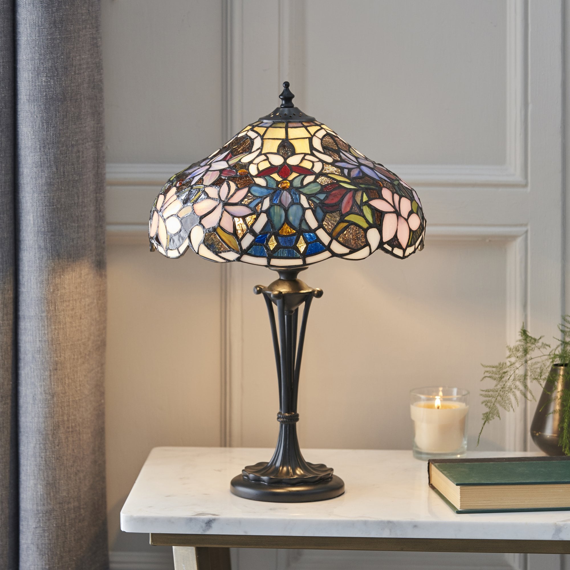 Interiors 1900 Sullivan Small Table Lamp - Tiffany Glass