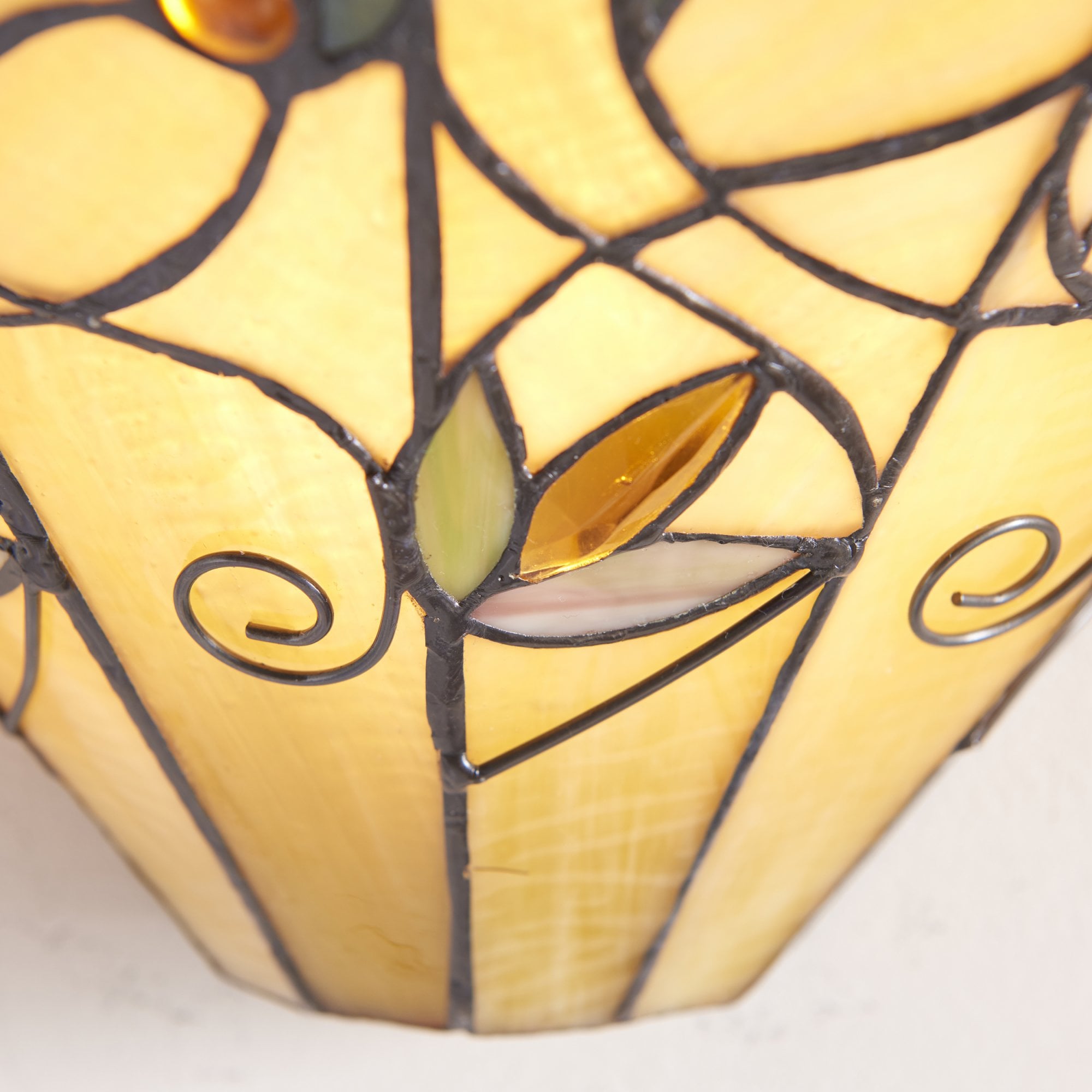Interiors 1900 Jamelia Single Wall Fitting - Tiffany Glass