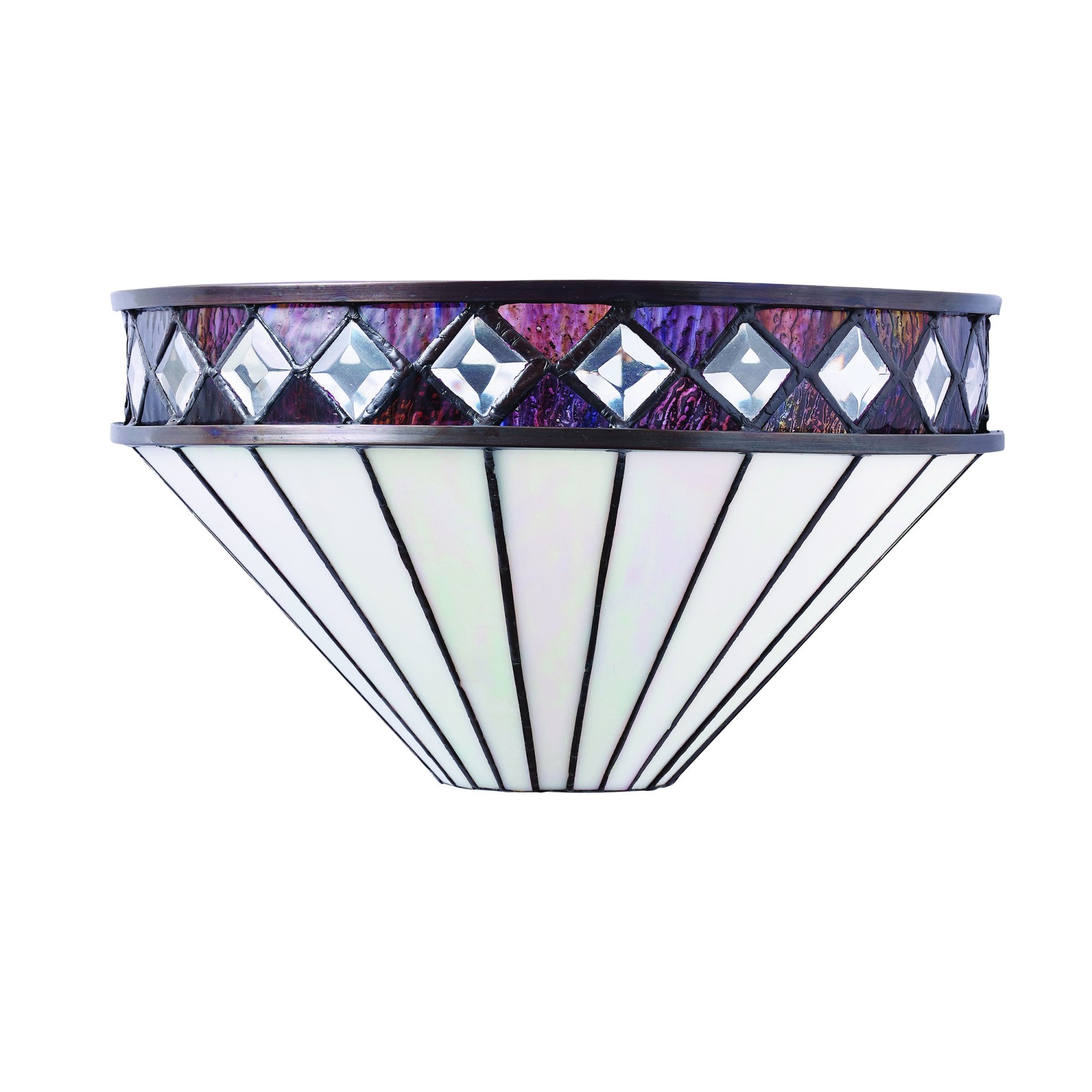 Interiors 1900 Fargo Single Wall Fitting - Tiffany Glass