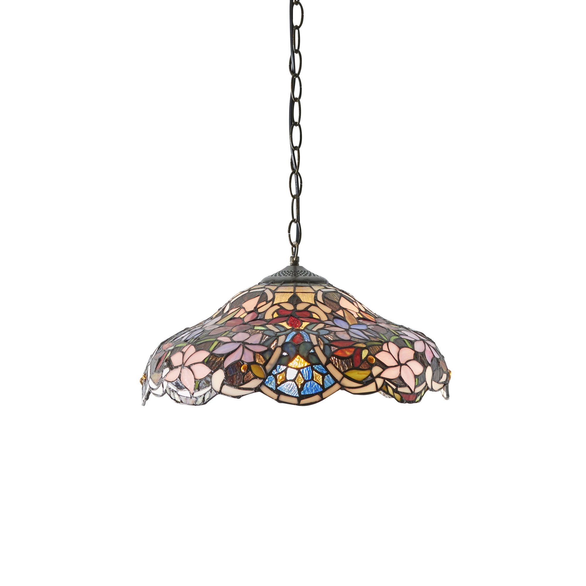Interiors 1900 Sullivan Medium Single Pendant - Tiffany Glass