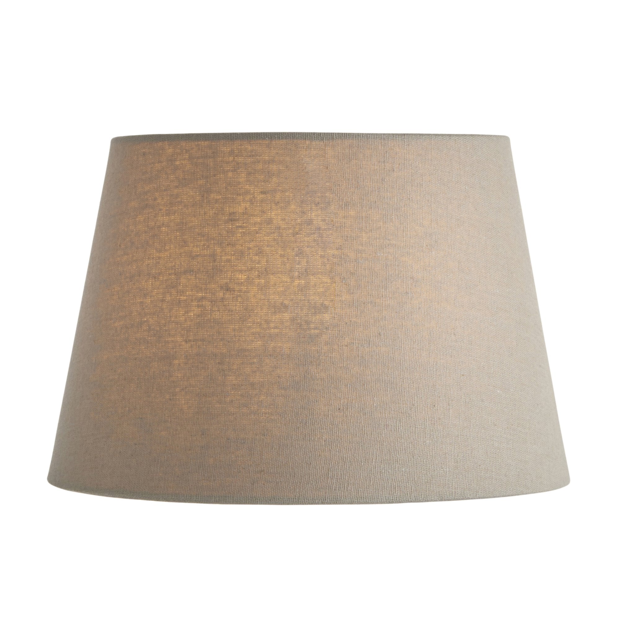 Interiors 1900 Cici 10" Tapered Cylinder Shade - Grey Faux Linen - Shade Only