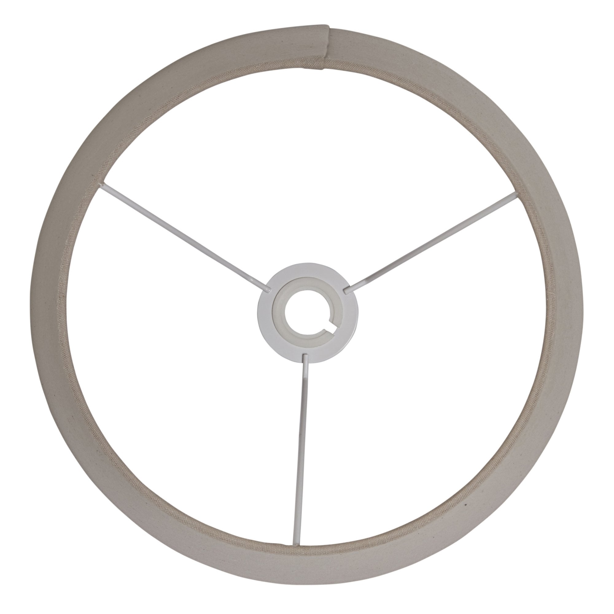 Interiors 1900 Cici 10" Tapered Cylinder Shade - Grey Faux Linen - Shade Only