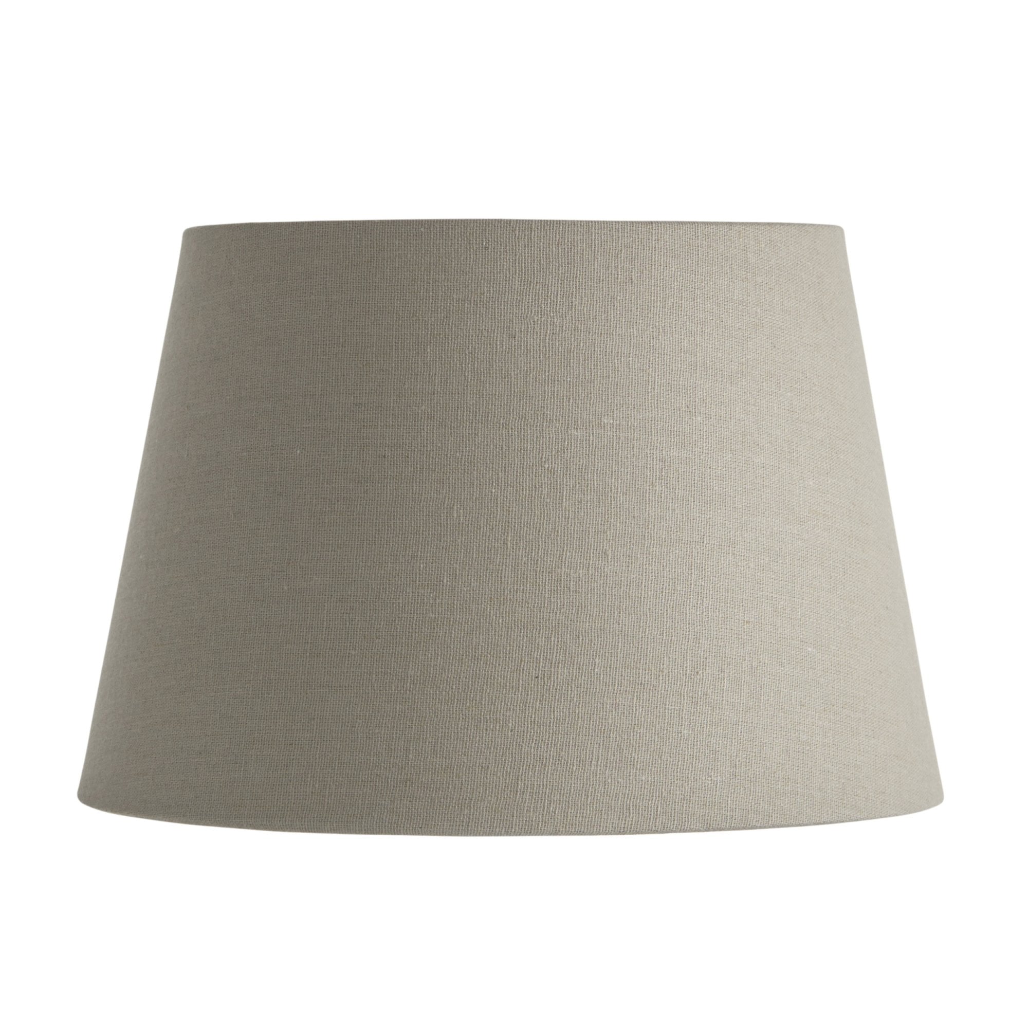 Interiors 1900 Cici 10" Tapered Cylinder Shade - Grey Faux Linen - Shade Only