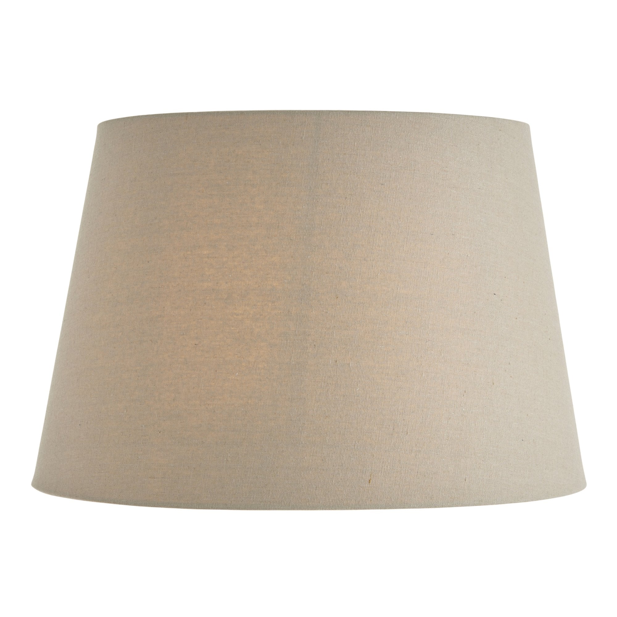 Interiors 1900 Cici 16" Tapered Cylinder Shade - Grey Faux Linen - Shade Only