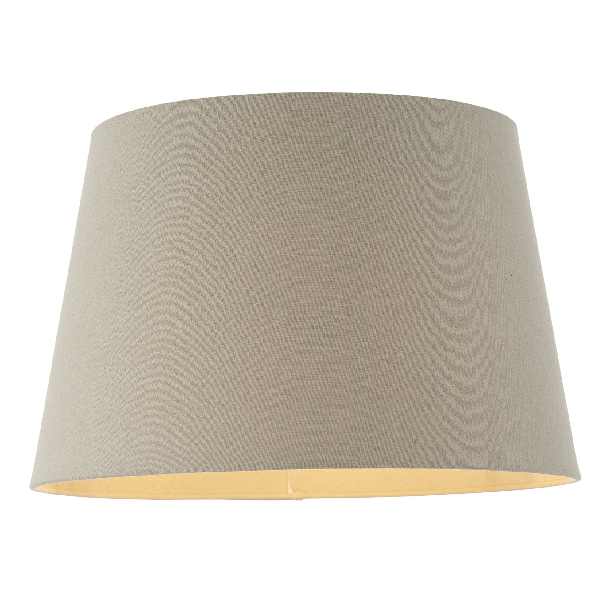Interiors 1900 Cici 16" Tapered Cylinder Shade - Grey Faux Linen - Shade Only