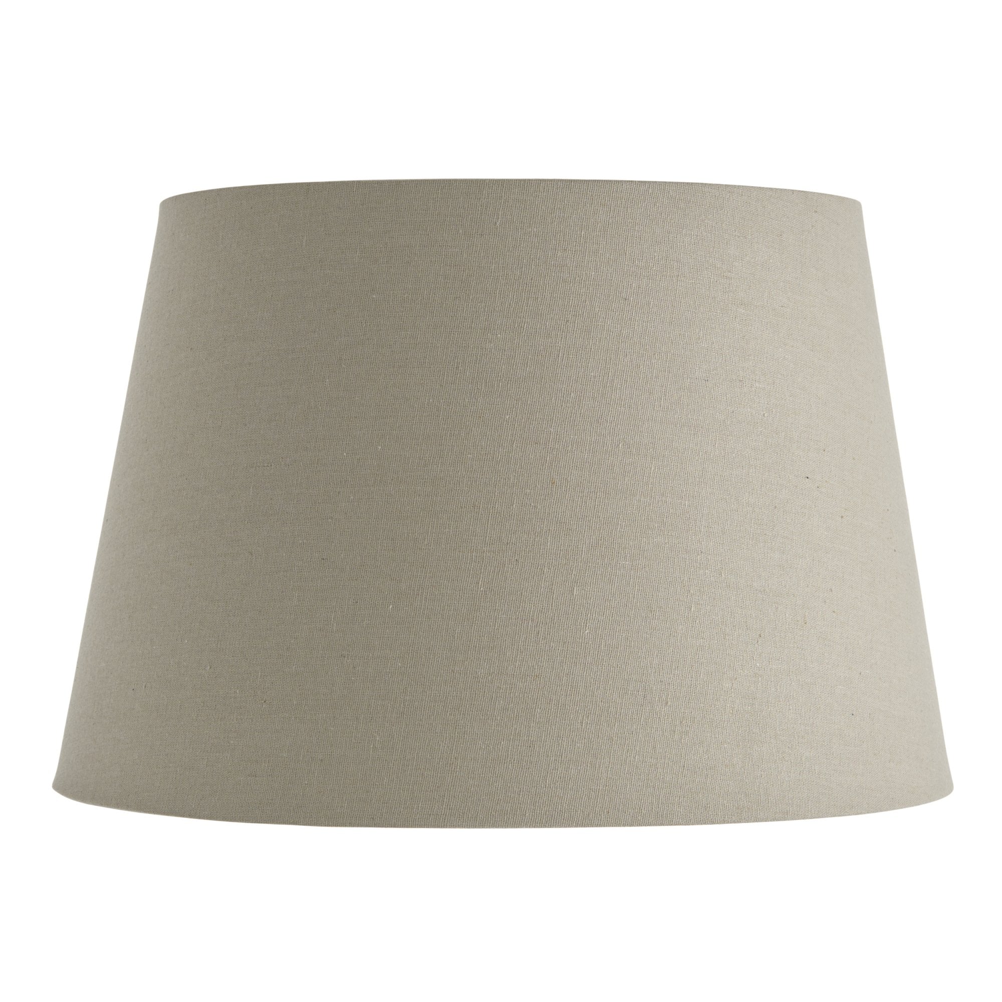 Interiors 1900 Cici 16" Tapered Cylinder Shade - Grey Faux Linen - Shade Only