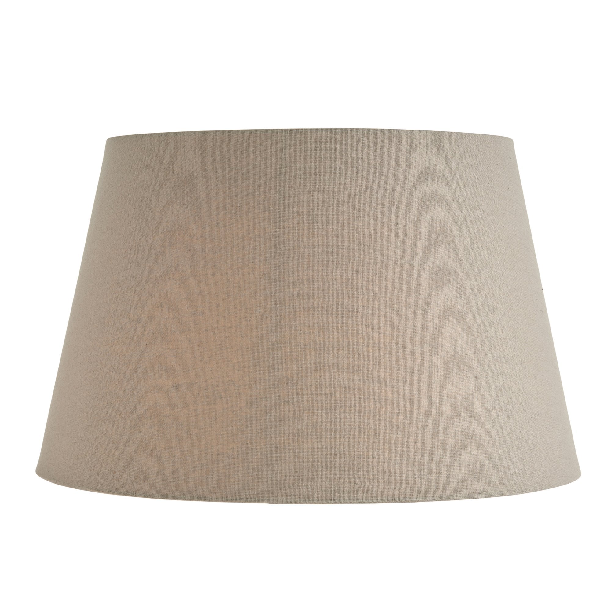 Interiors 1900 Cici 18" Tapered Cylinder Shade - Grey Faux Linen - Shade Only