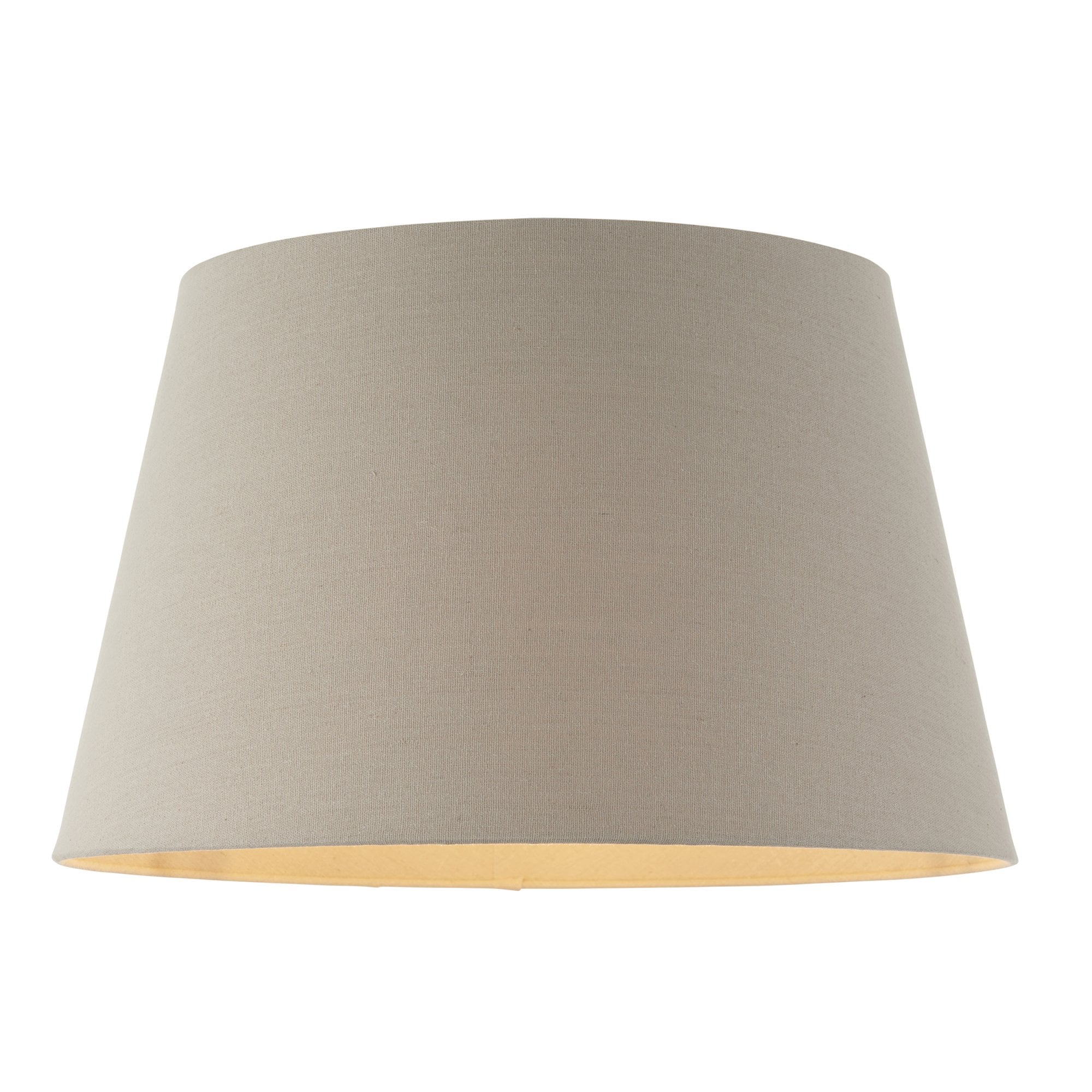 Interiors 1900 Cici 18" Tapered Cylinder Shade - Grey Faux Linen - Shade Only