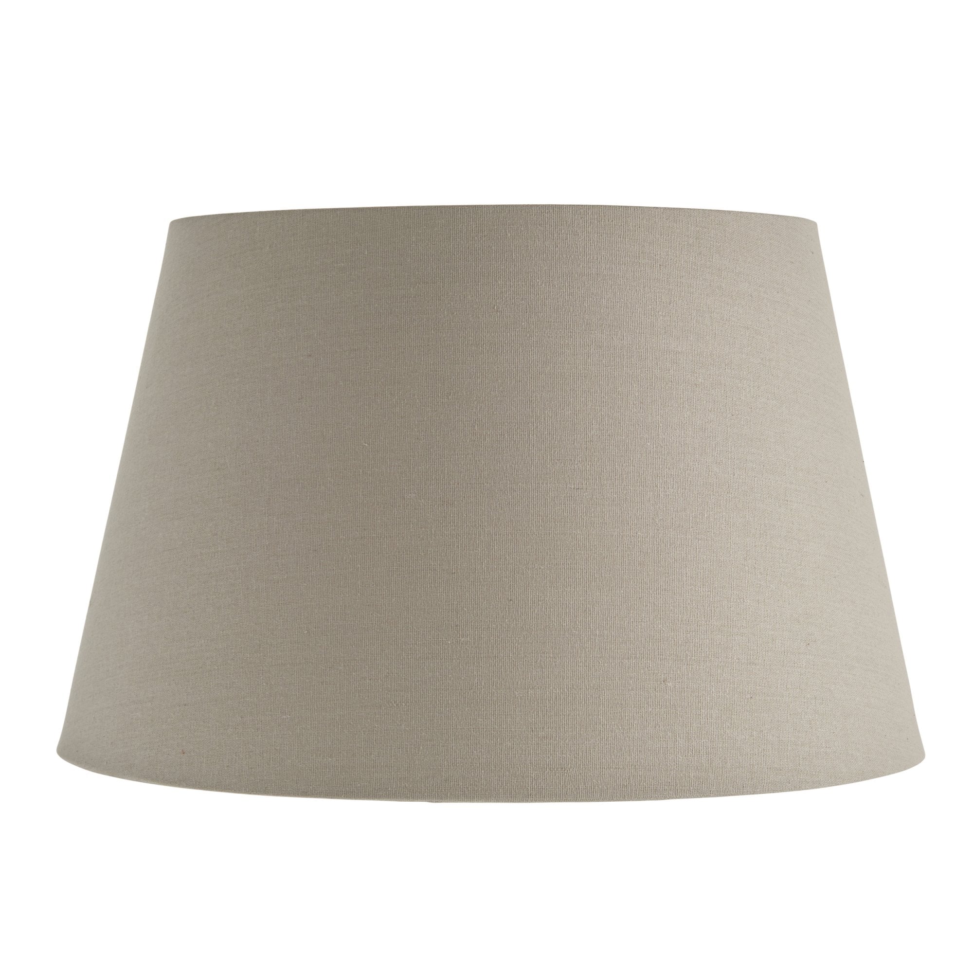 Interiors 1900 Cici 18" Tapered Cylinder Shade - Grey Faux Linen - Shade Only