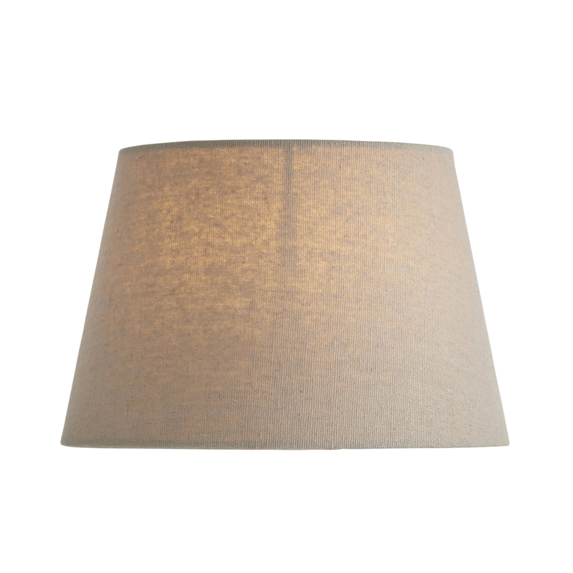 Interiors 1900 Cici 8" Tapered Cylinder Shade - Grey Faux Linen - Shade Only
