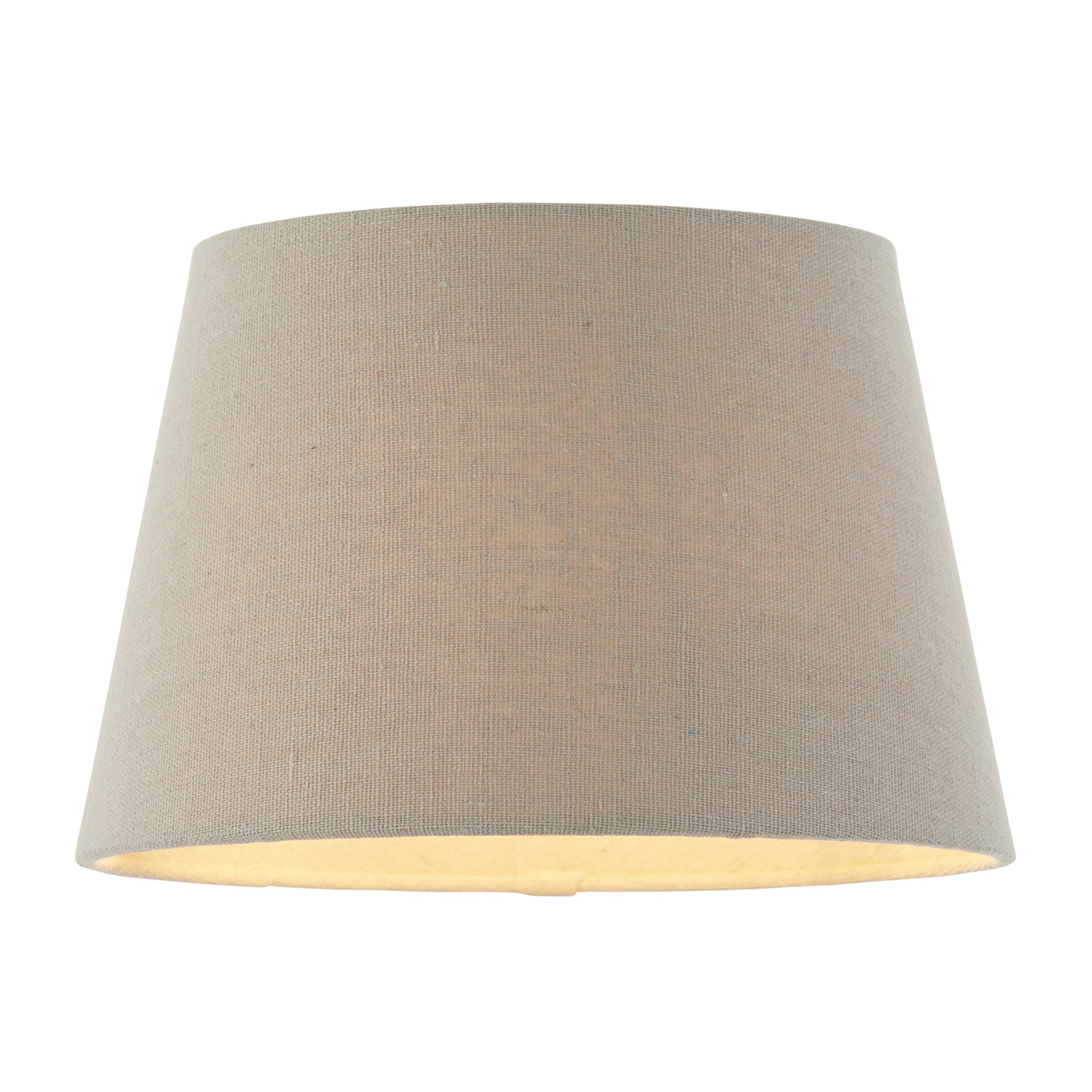 Interiors 1900 Cici 8" Tapered Cylinder Shade - Grey Faux Linen - Shade Only