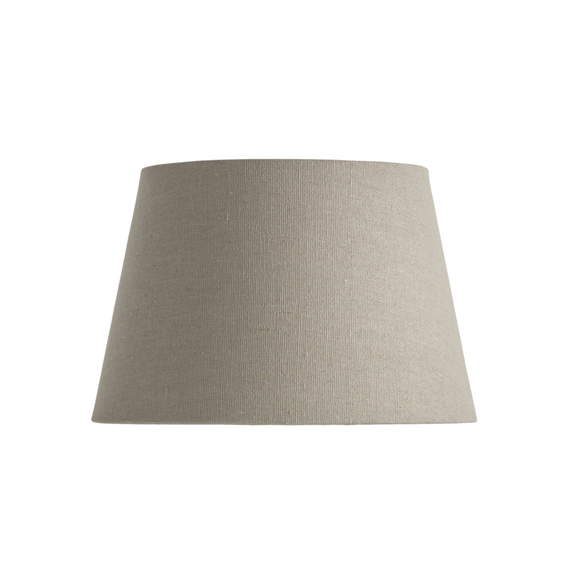 Interiors 1900 Cici 8" Tapered Cylinder Shade - Grey Faux Linen - Shade Only